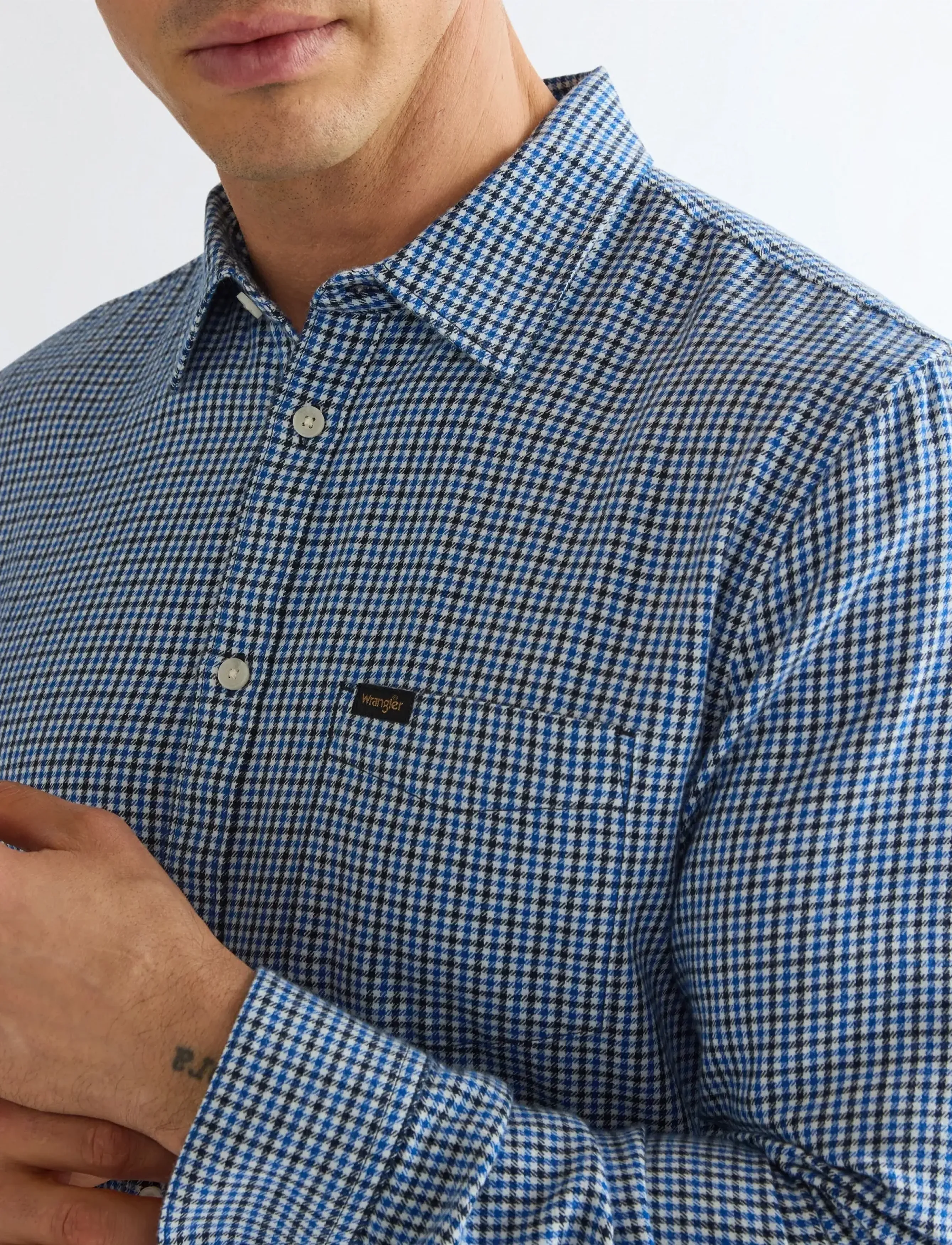 Wrangler - 1 PKT SHIRT - mehed - blue - 5