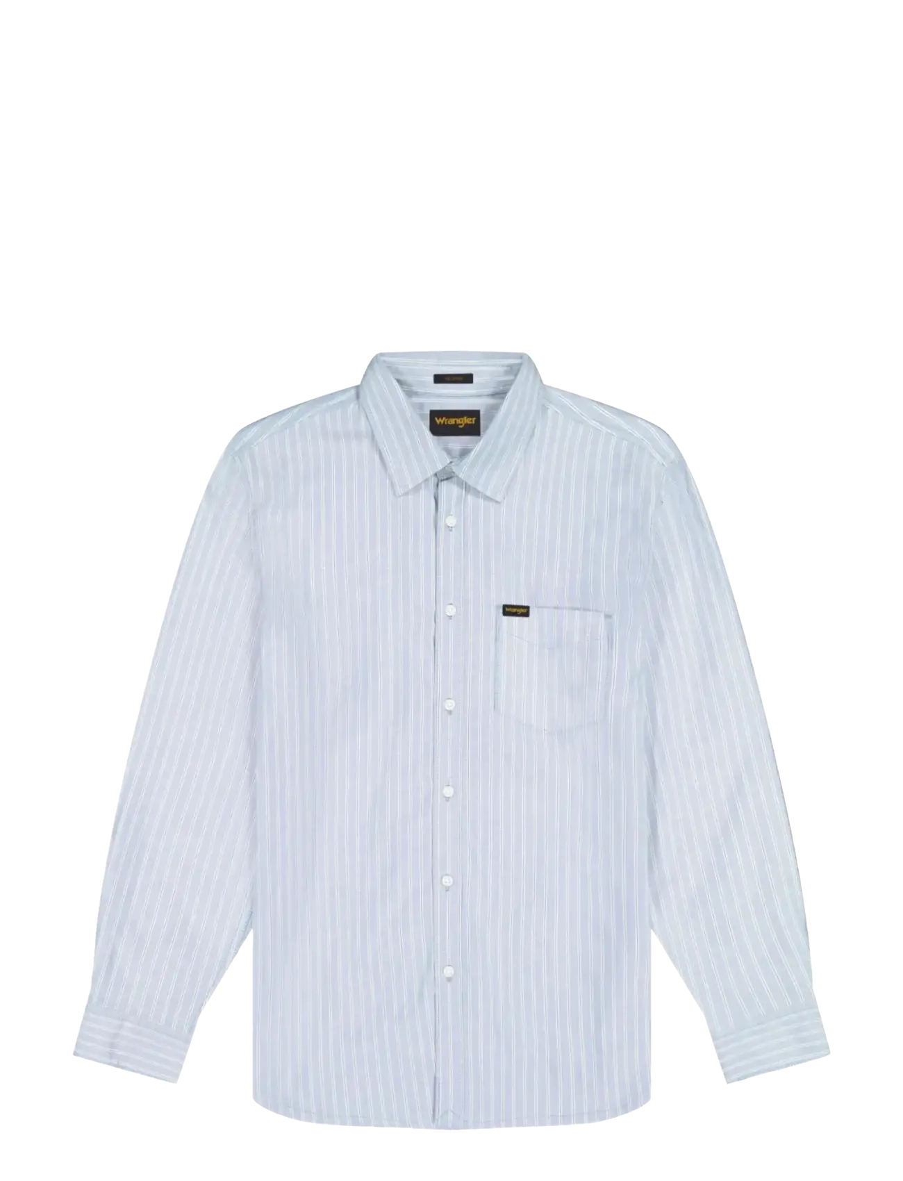 Wrangler 1 PKT SHIRT - Kläder - BLUE STRIPE / white