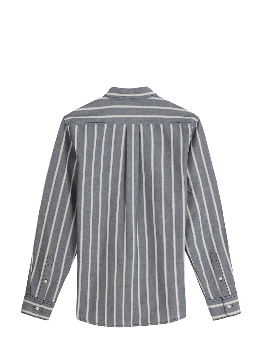 Wrangler - 1 PKT SHIRT - triibulised särgid - dark sapphire - 2