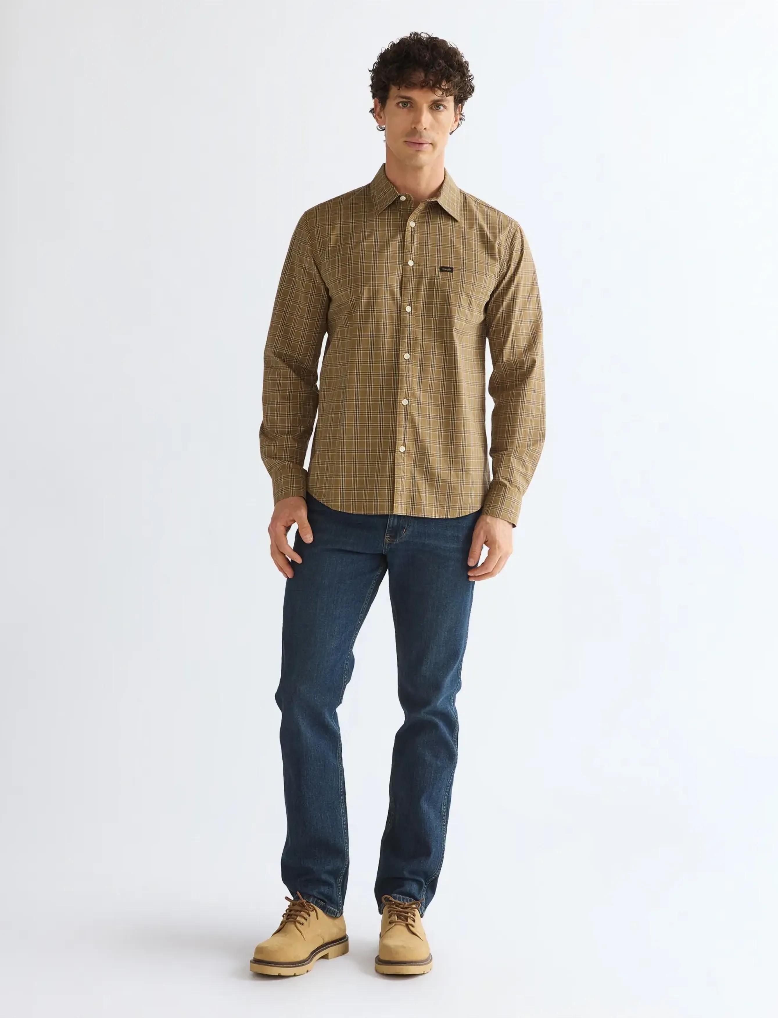 Wrangler - 1 PKT SHIRT - mehed - kangaroo - 3