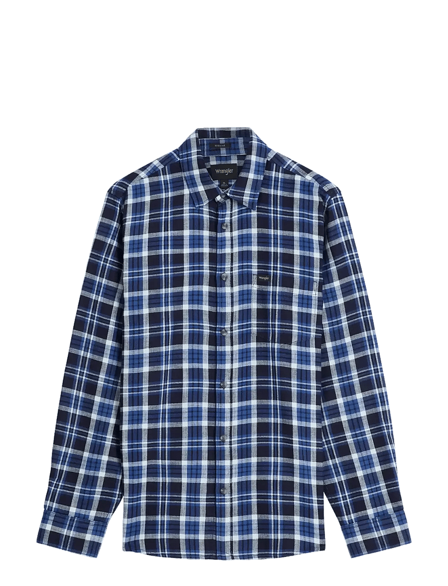 Wrangler - 1 PKT SHIRT - vabaajasärgid - light indigo - 1