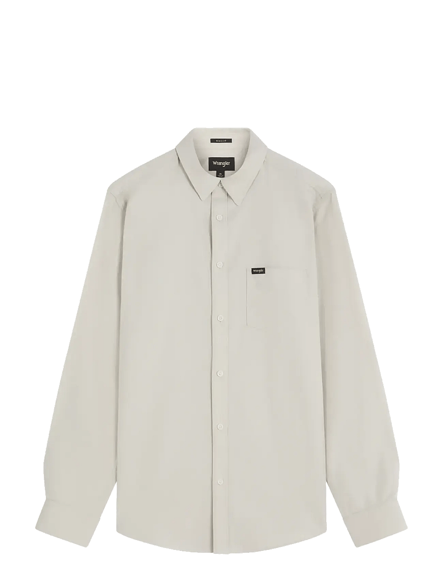Wrangler - 1 PKT SHIRT - vabaajasärgid - pelican - 1
