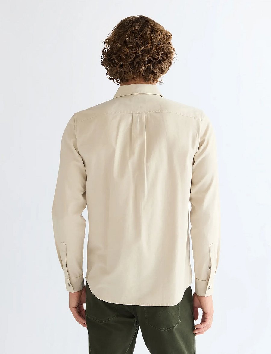 Wrangler - 1 PKT SHIRT - vabaajasärgid - pelican - 3