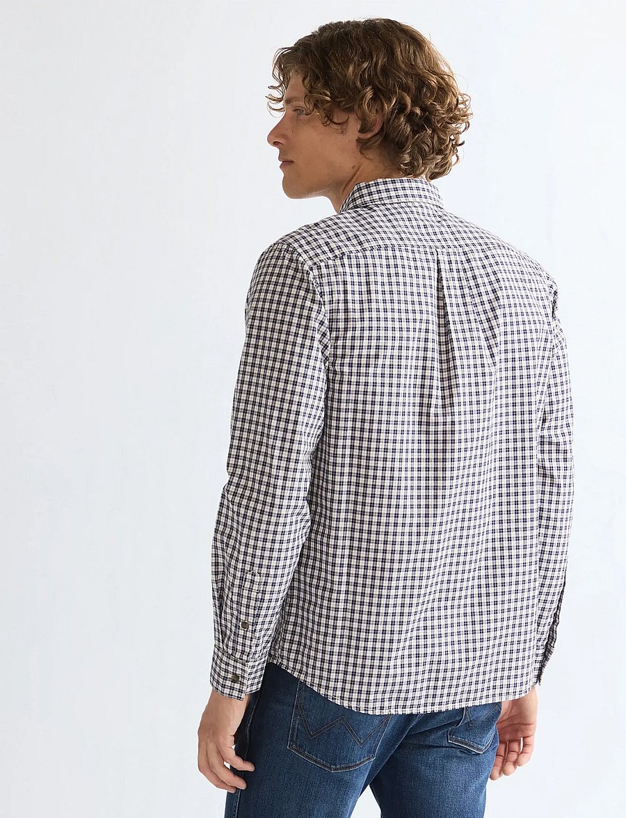 Wrangler - 1 PKT SHIRT - triibulised särgid - rose brown - 4