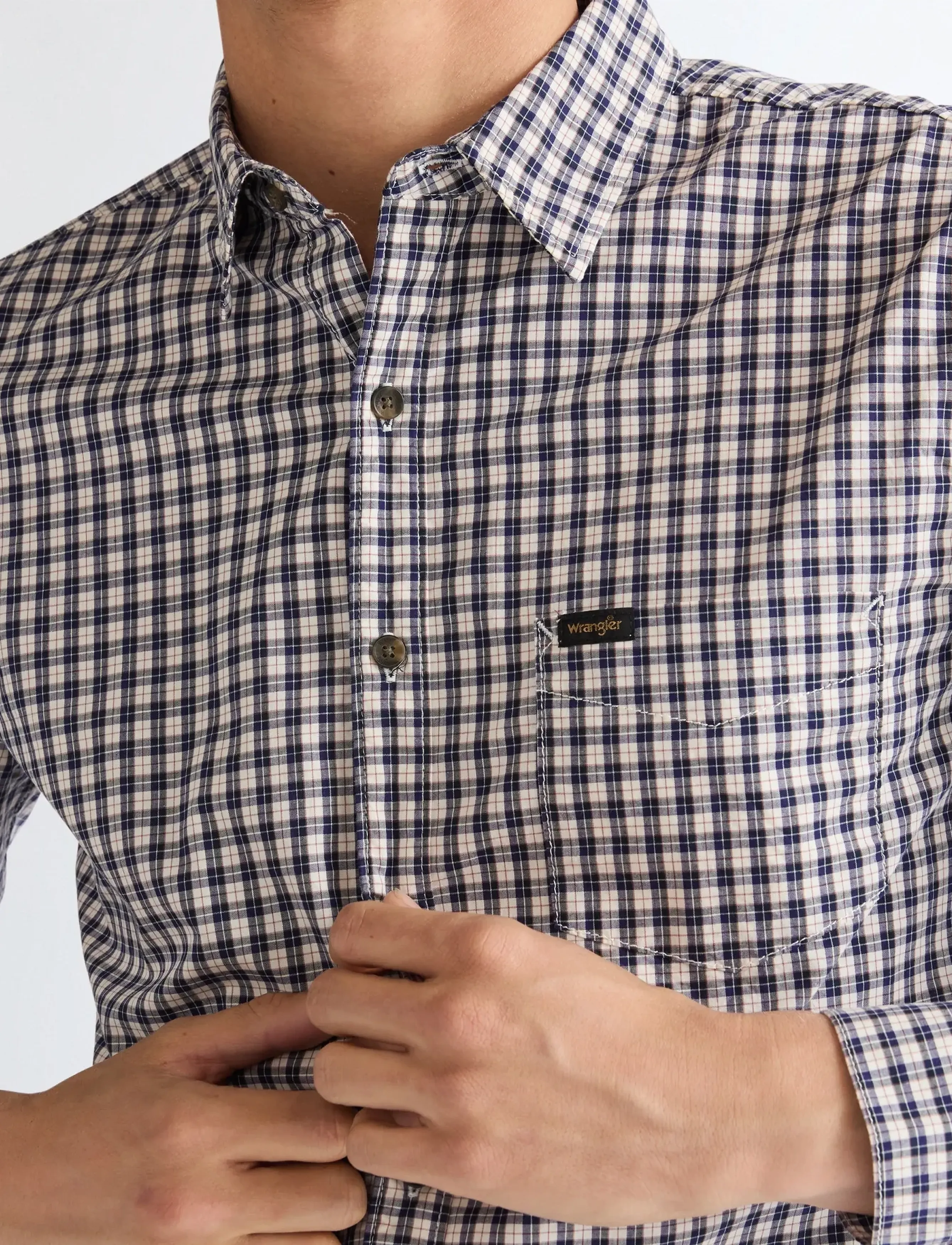 Wrangler - 1 PKT SHIRT - triibulised särgid - rose brown - 5