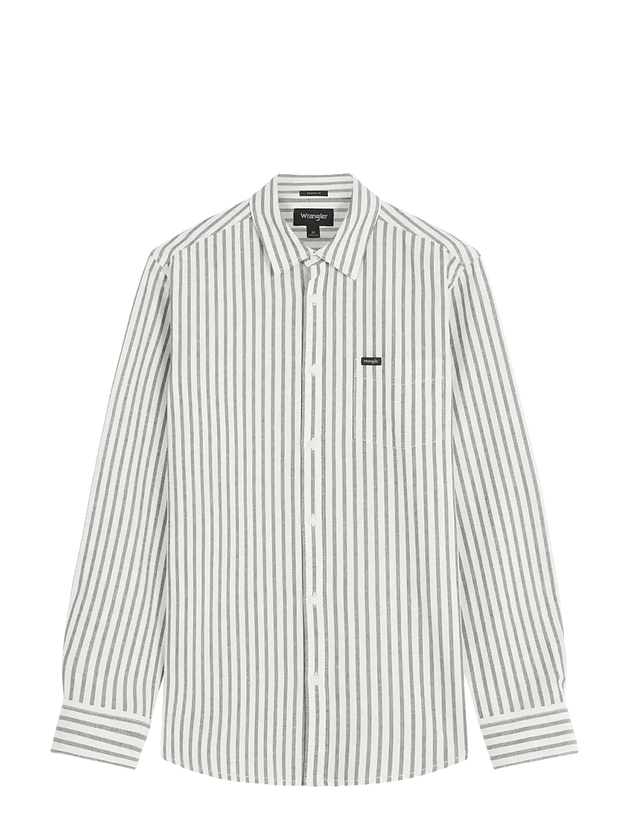 Wrangler - 1 PKT SHIRT - stribede skjorter - rosin - 1