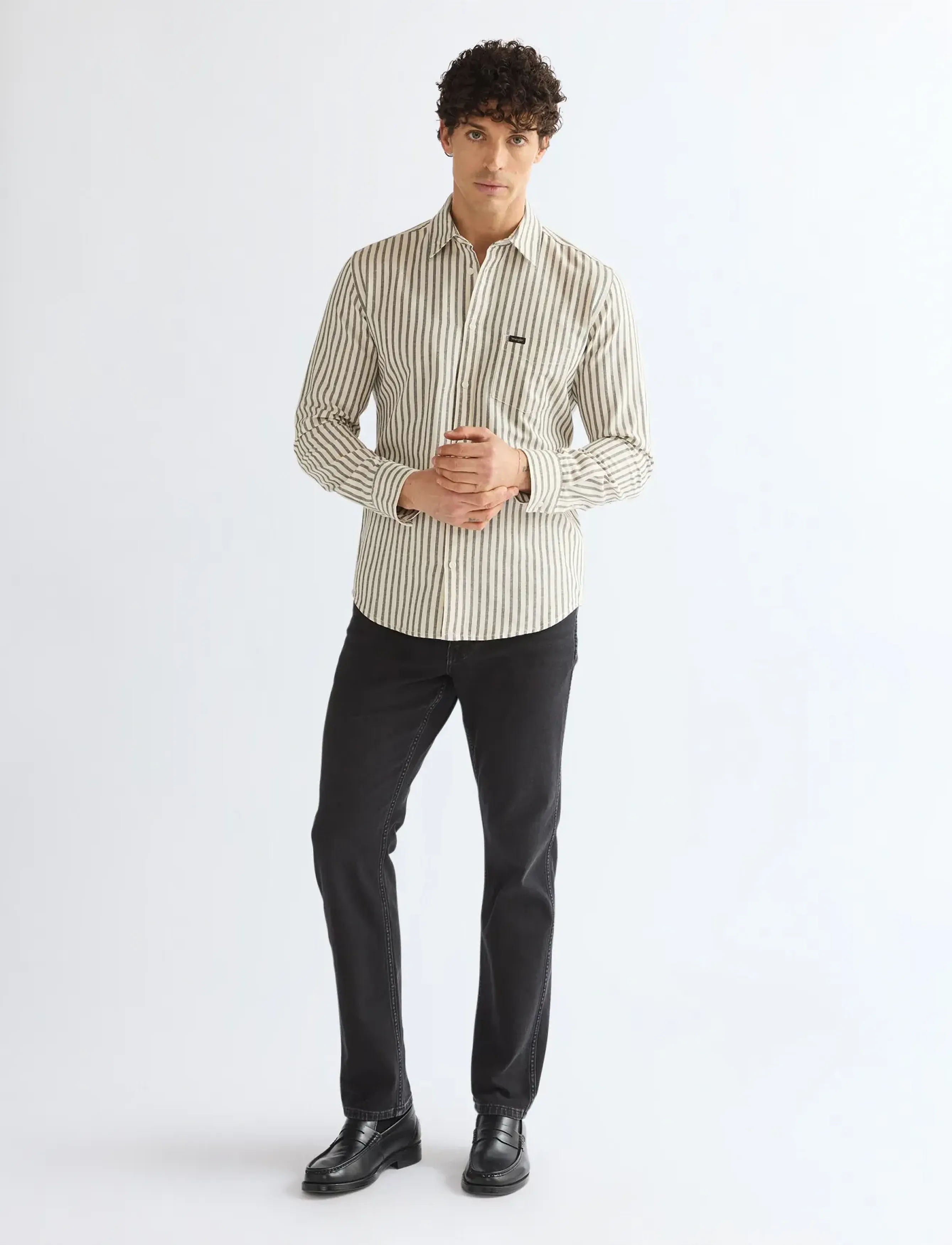 Wrangler - 1 PKT SHIRT - stribede skjorter - rosin - 3