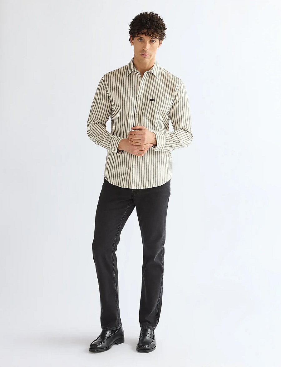 Wrangler - 1 PKT SHIRT - stribede skjorter - rosin - 3