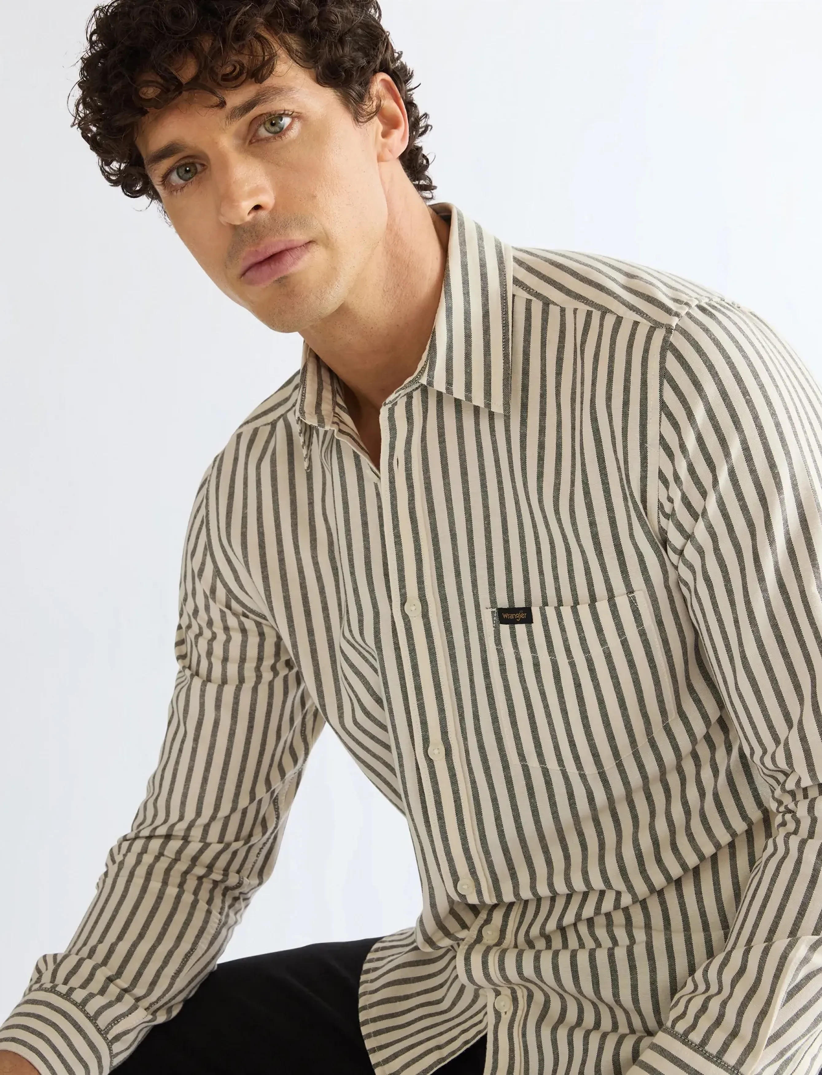 Wrangler - 1 PKT SHIRT - stribede skjorter - rosin - 5