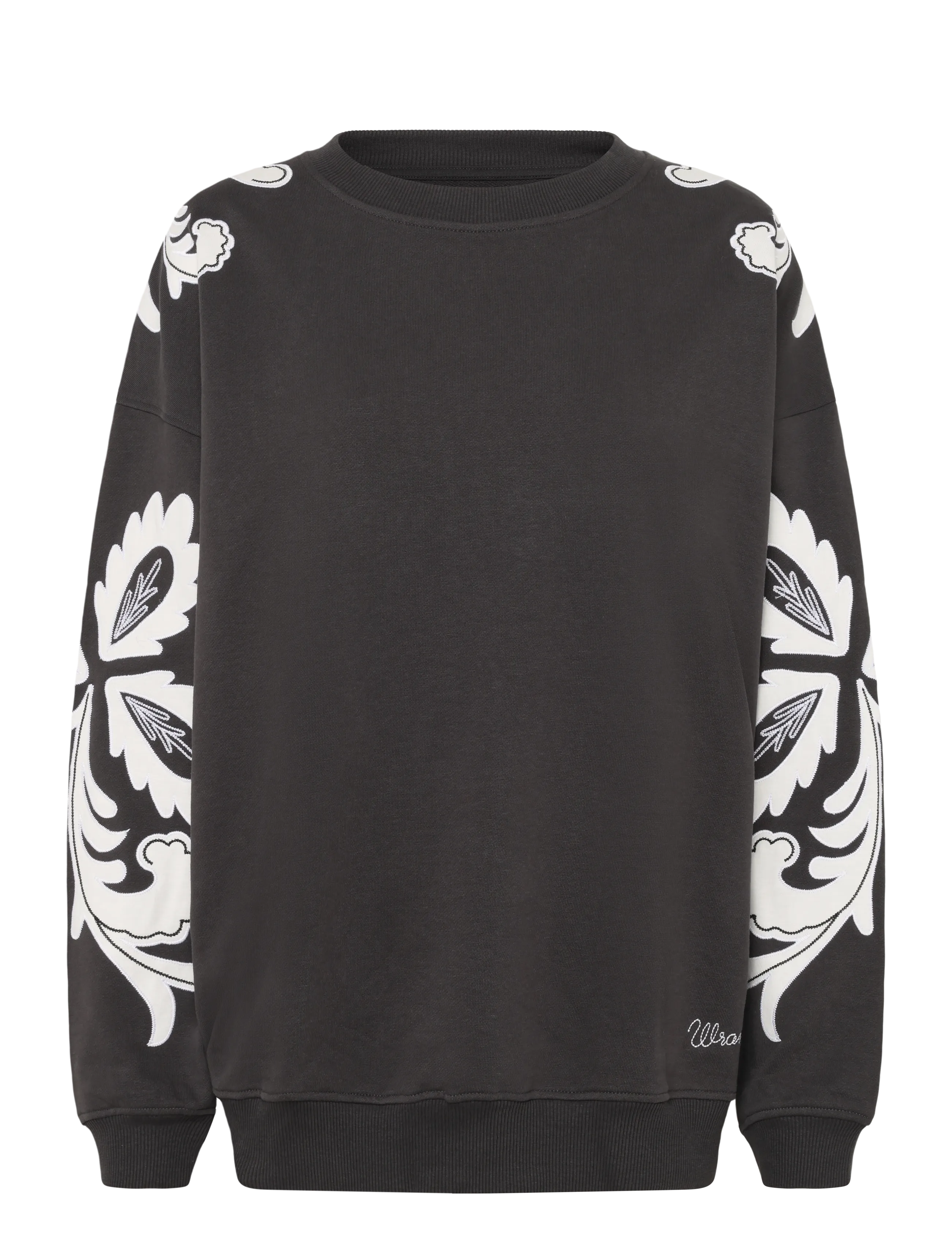 Wrangler APPLIQUE SWEATSHIRT - Sweatshirts & Kapuzenpullover - FADED BLACK / black