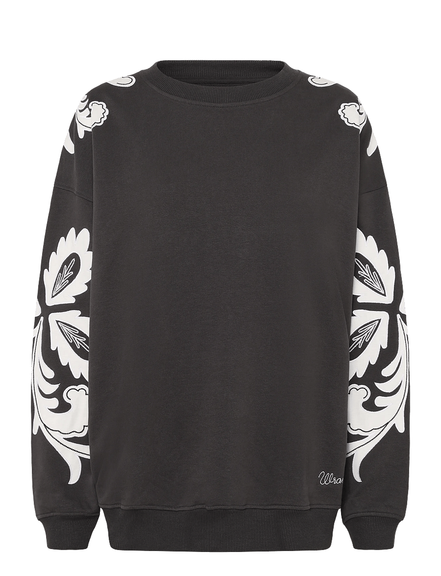 Wrangler - APPLIQUE SWEATSHIRT - sweatshirts - faded black - 1