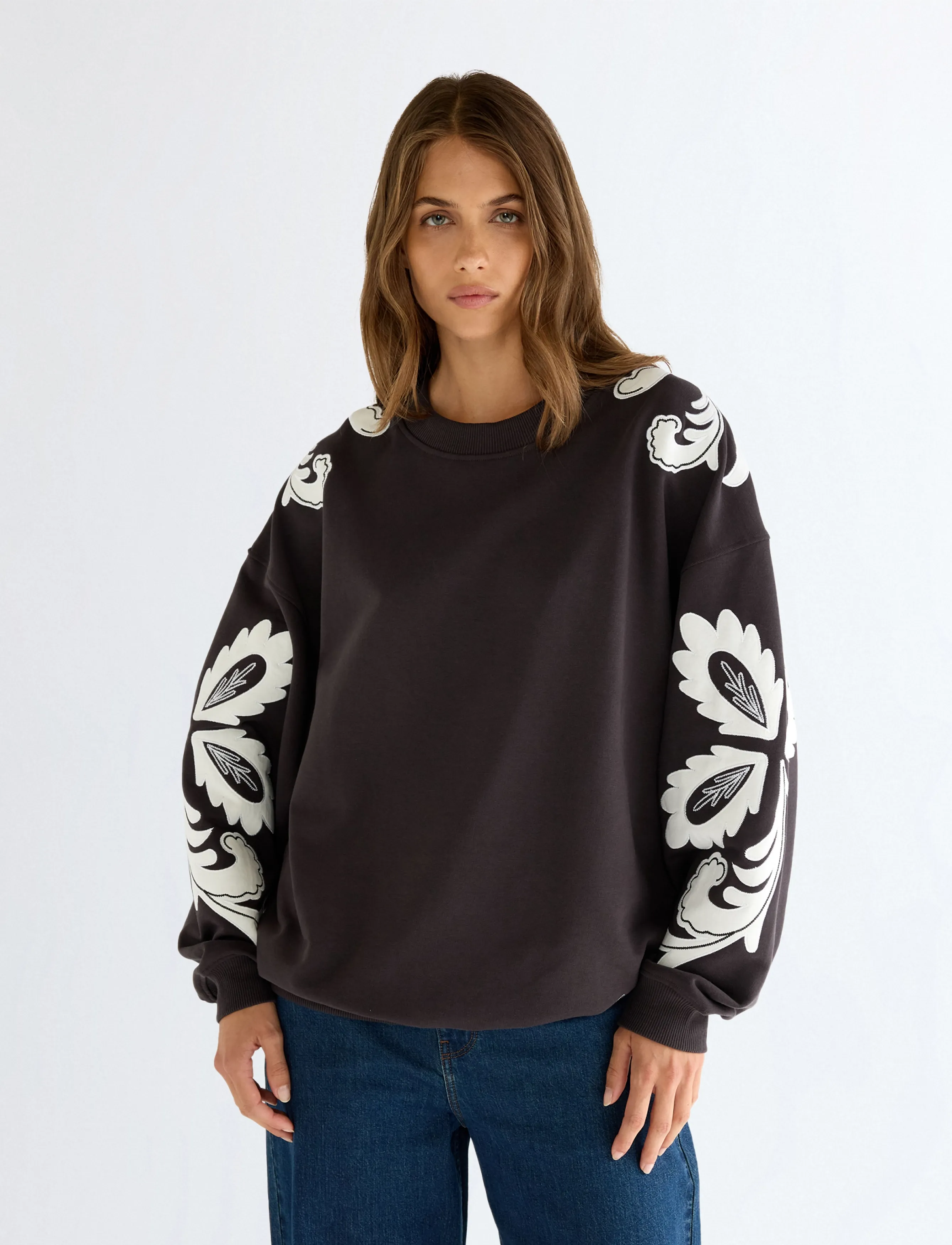 Wrangler - APPLIQUE SWEATSHIRT - sweatshirts - faded black - 3