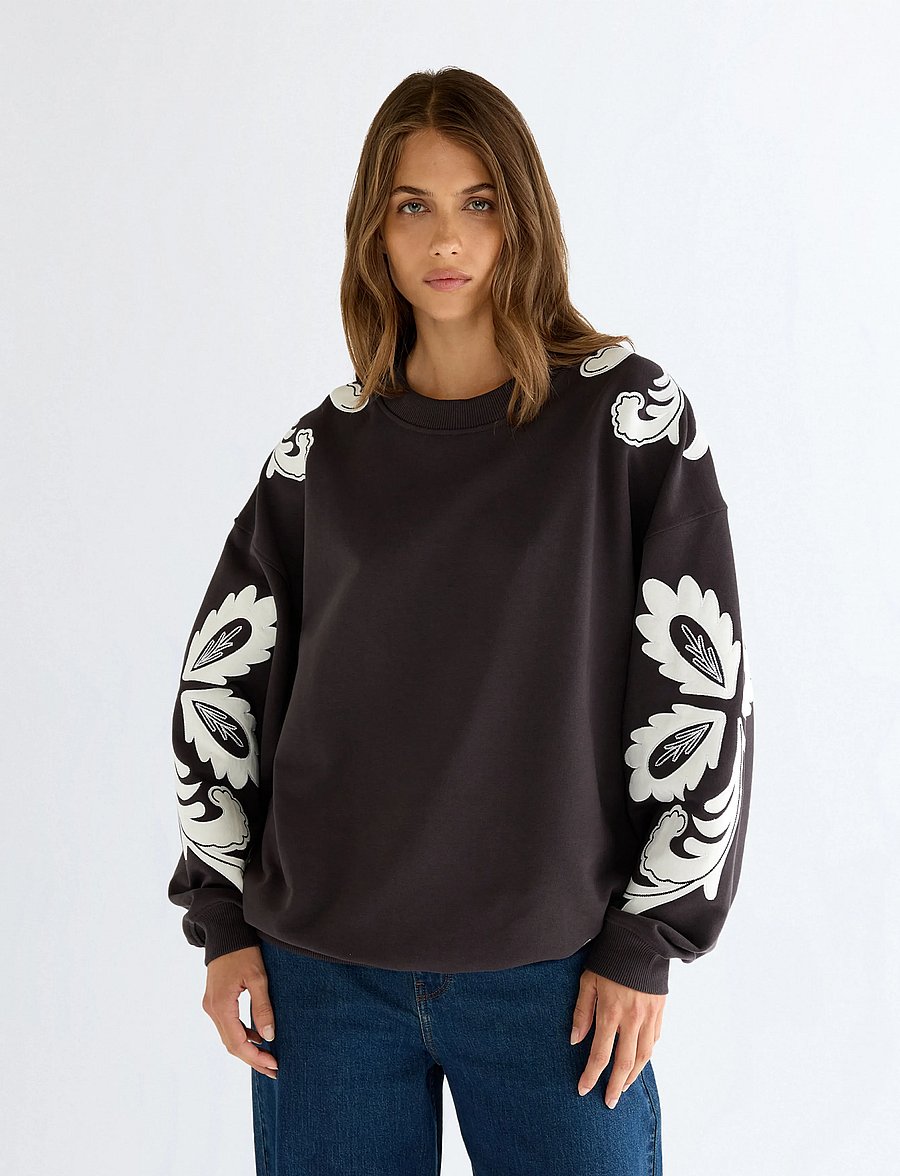 Wrangler - APPLIQUE SWEATSHIRT - sweatshirts - faded black - 3
