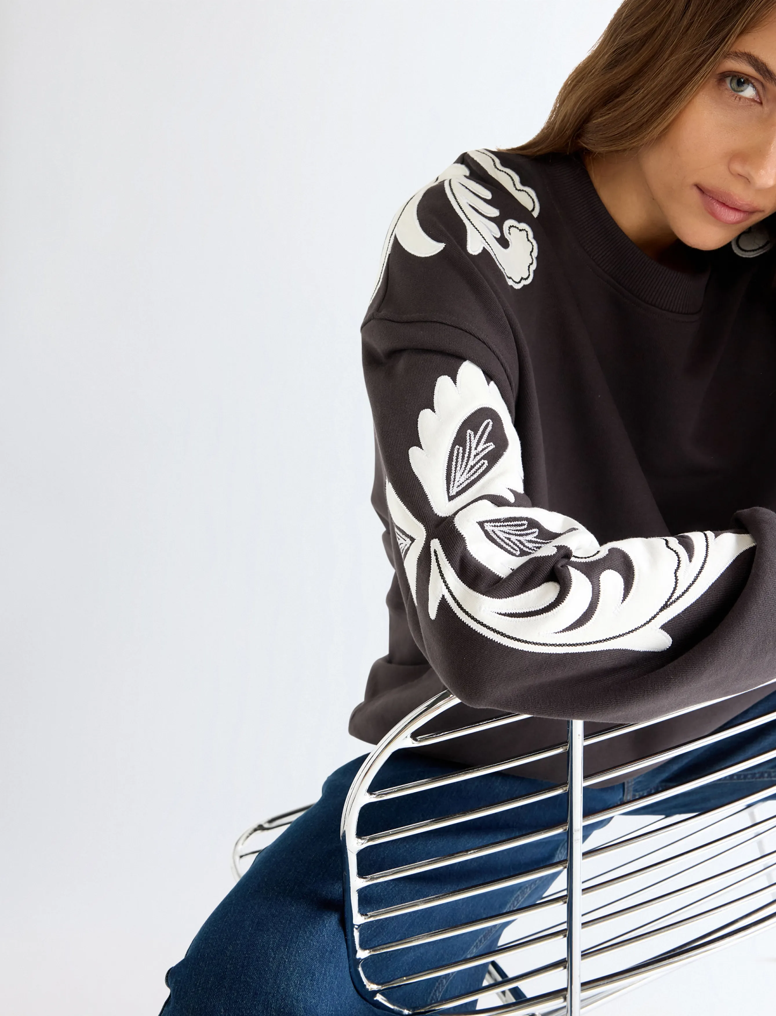 WRANGLER Applique Sweatshirt dam – bild 6