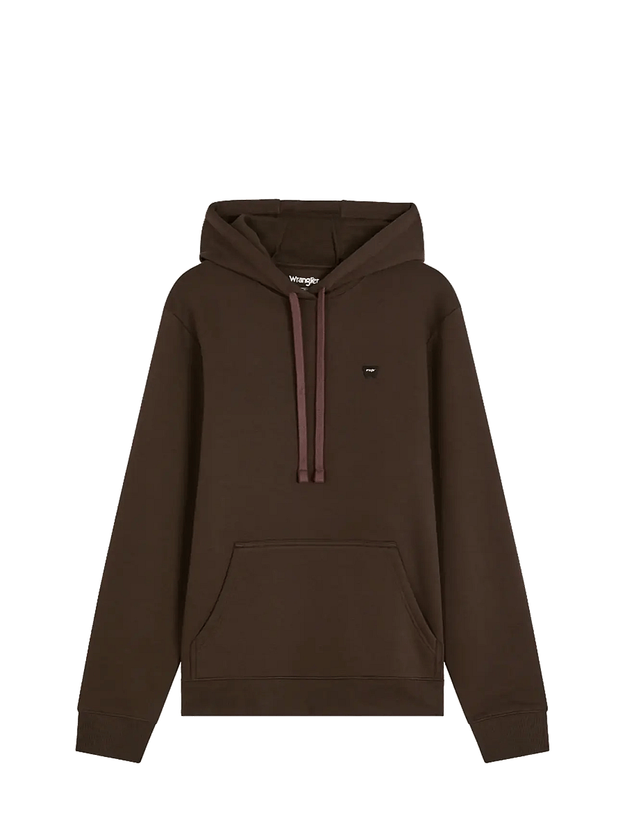 Wrangler - SIGN OFF HOODIE - kapuutsiga pusad - chocolate torte - 1