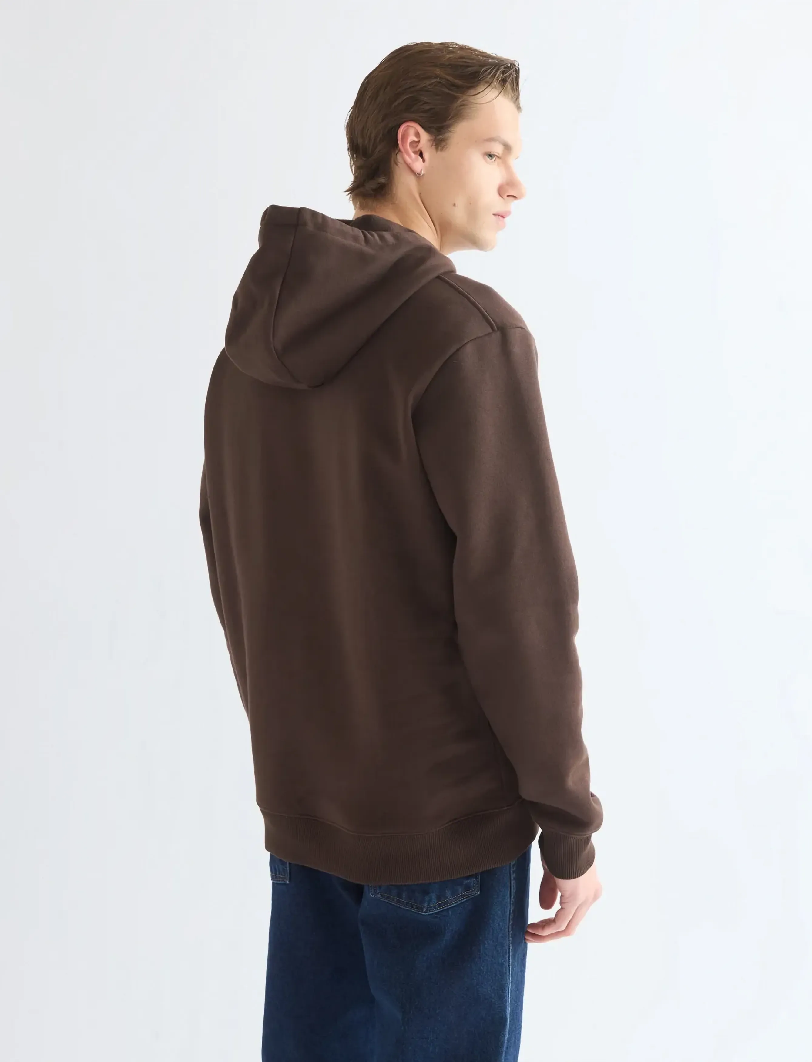 Wrangler - SIGN OFF HOODIE - kapuutsiga pusad - chocolate torte - 4