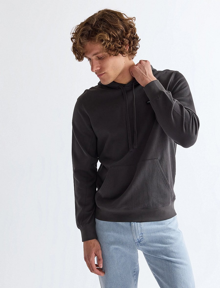 Wrangler - SIGN OFF HOODIE - kapuzenpullover - faded black - 0