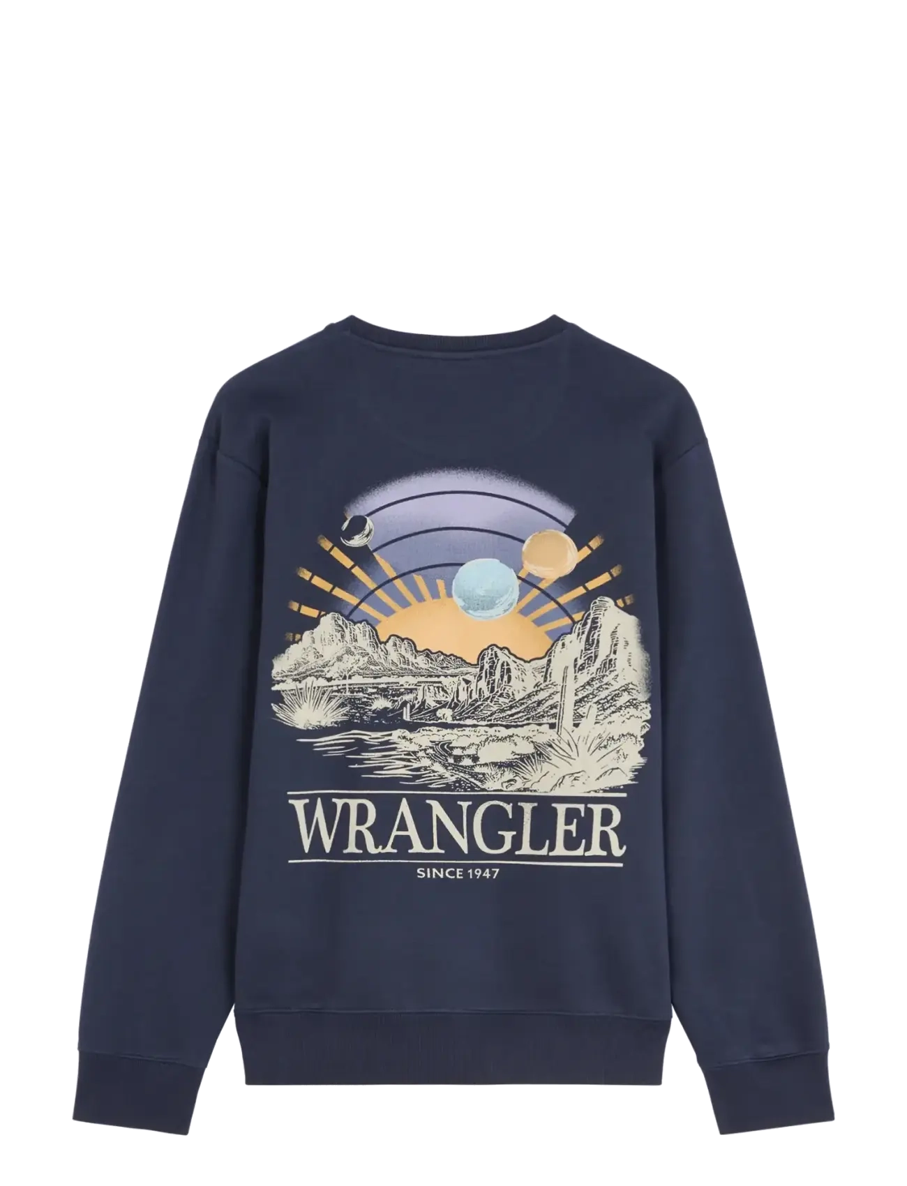 Wrangler - GRAPHIC CREW - sügisene kokkuhoid - navy - 2