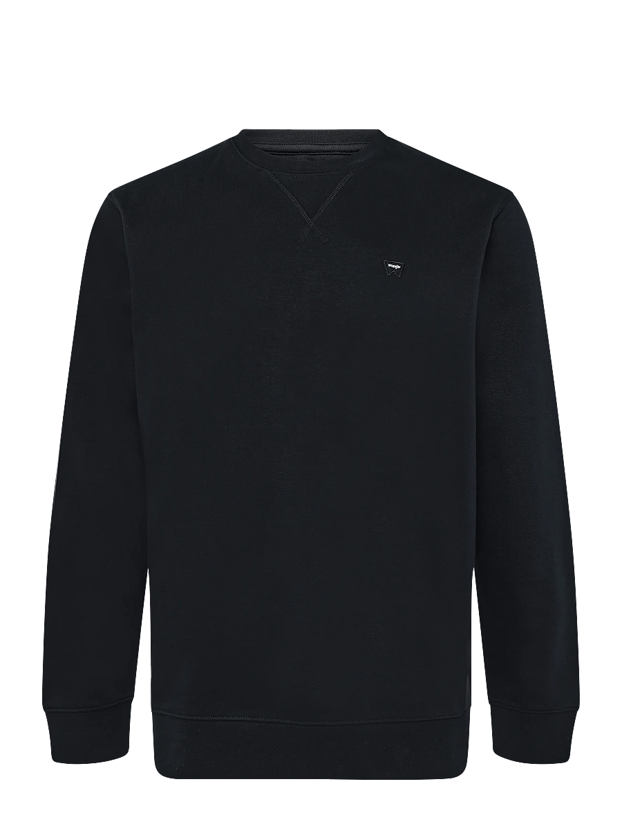 Wrangler - SIGN OFF CREW - sweatshirts - black - 1