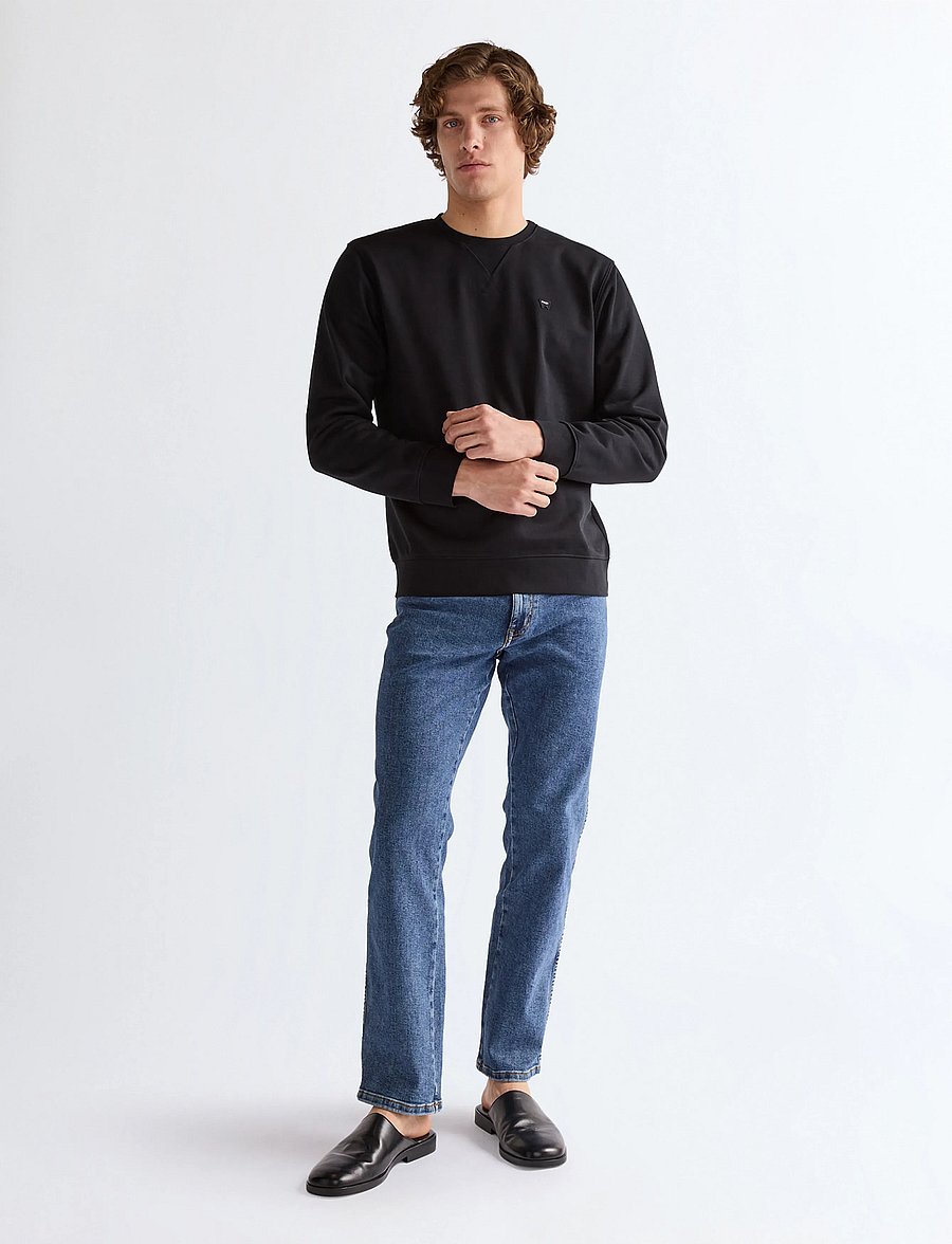 Wrangler - SIGN OFF CREW - sweatshirts - black - 3