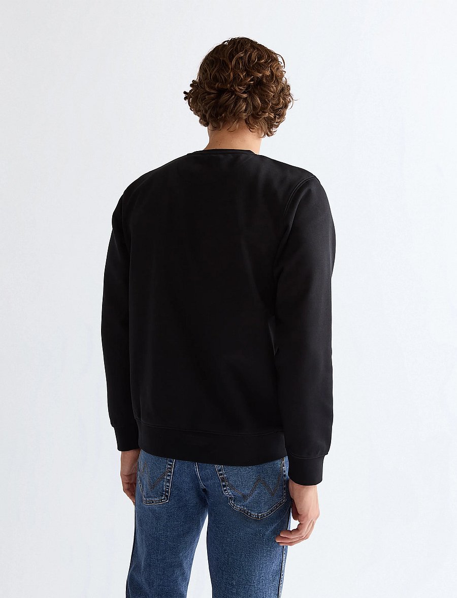 Wrangler - SIGN OFF CREW - sweatshirts - black - 4