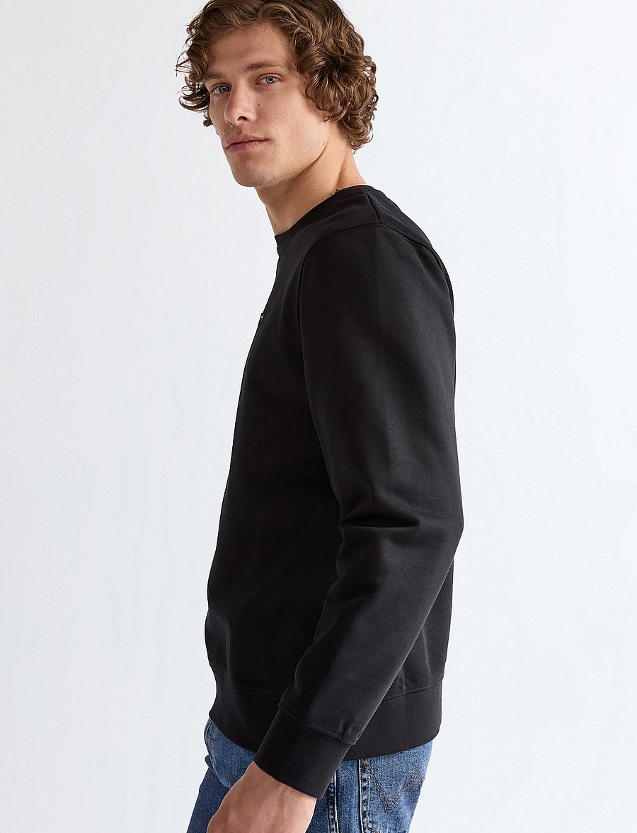 Wrangler - SIGN OFF CREW - sweatshirts - black - 5