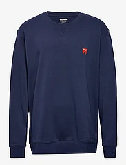 Wrangler - SIGN OFF CREW - sweatshirts - navy - 0