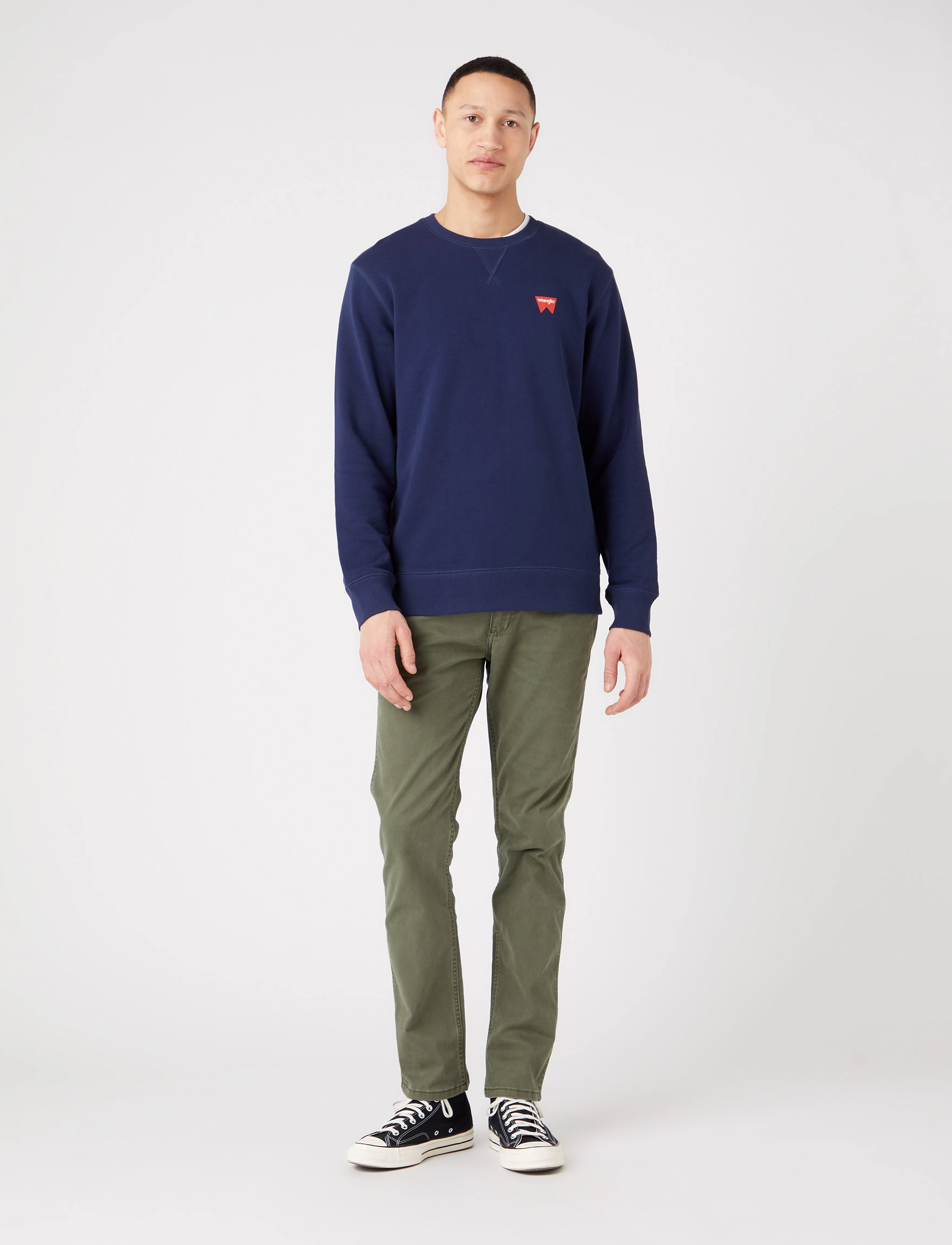 Wrangler - SIGN OFF CREW - navy - 3