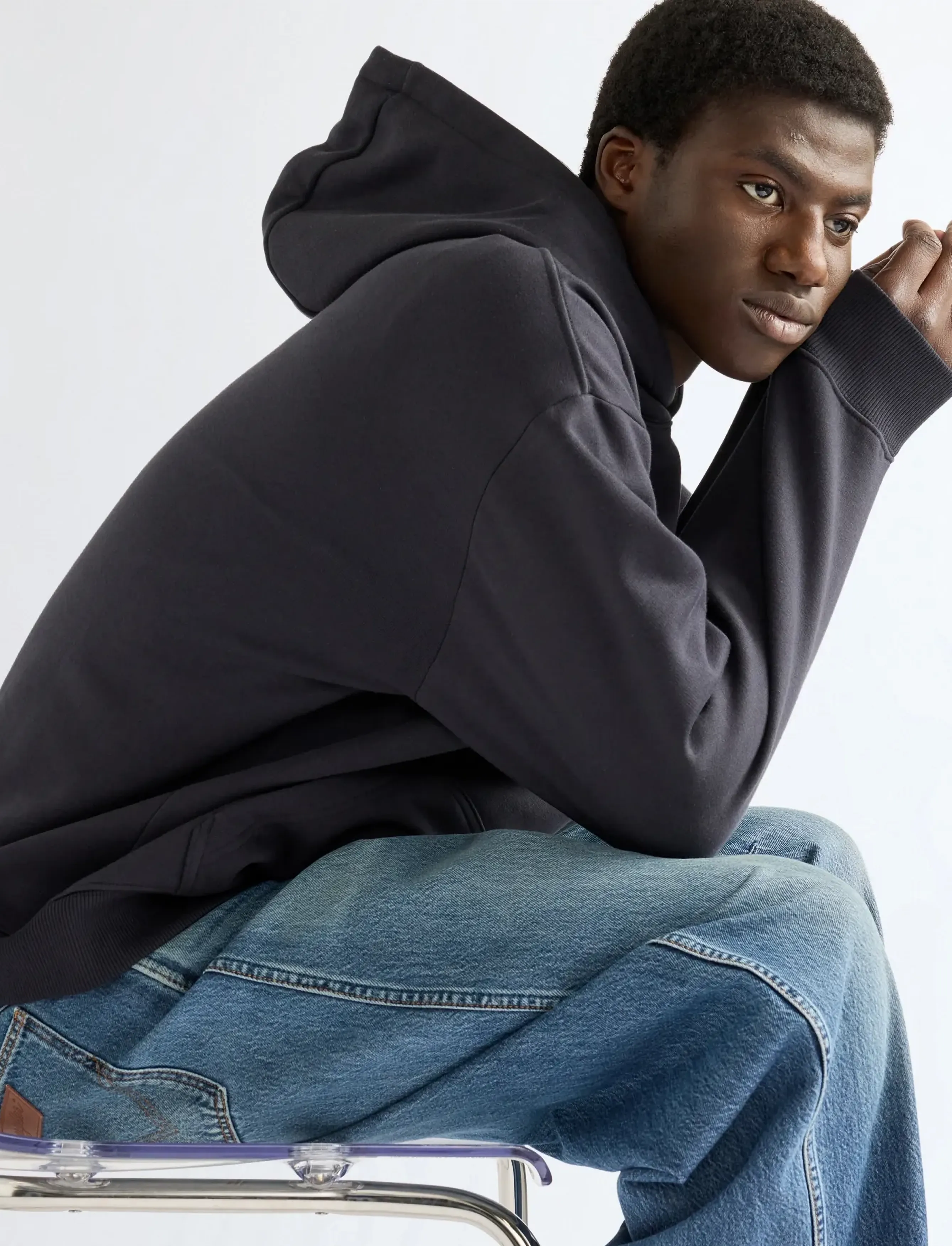 Wrangler - GRAPHIC HOODIE - hættetrøjer - black beauty - 5