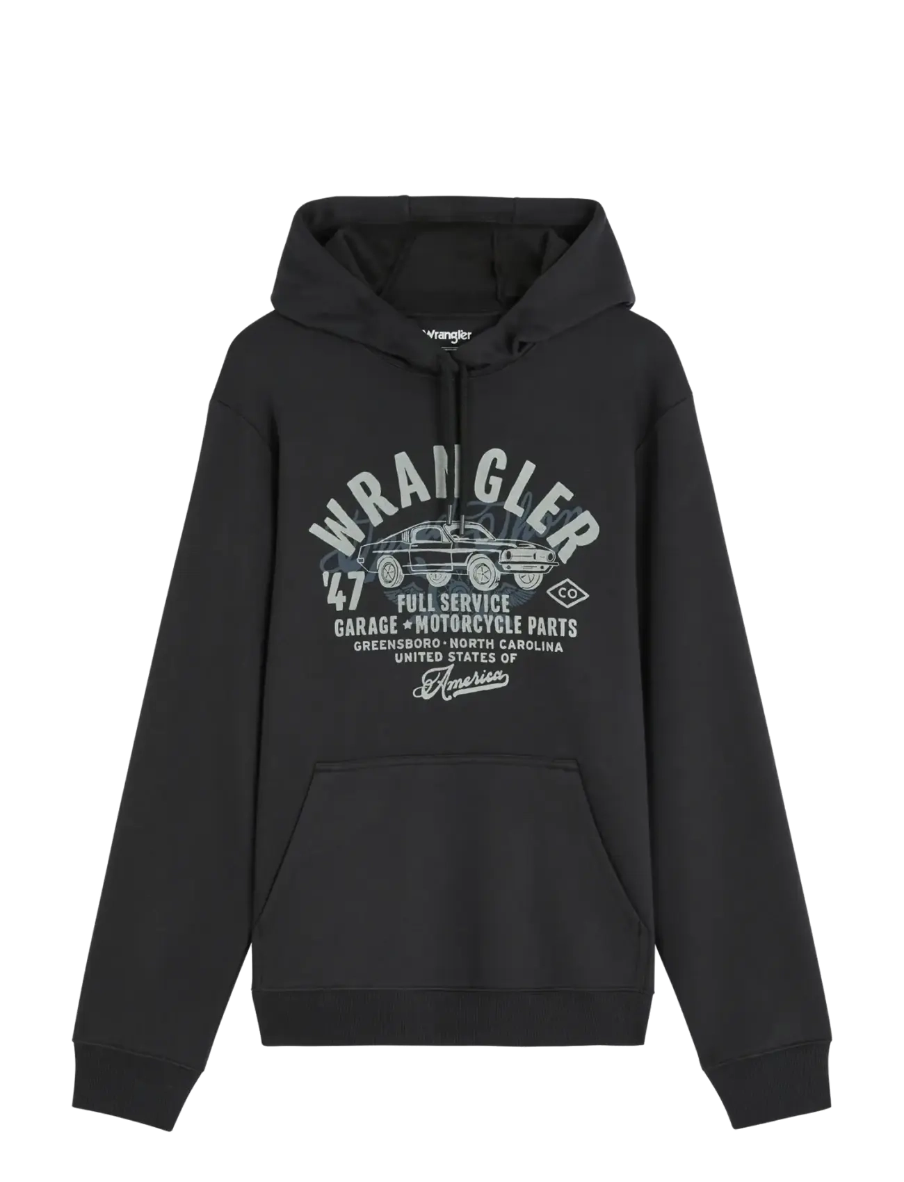 Wrangler - AMERICANA HOODIE - kapuutsiga pusad - black beauty - 1
