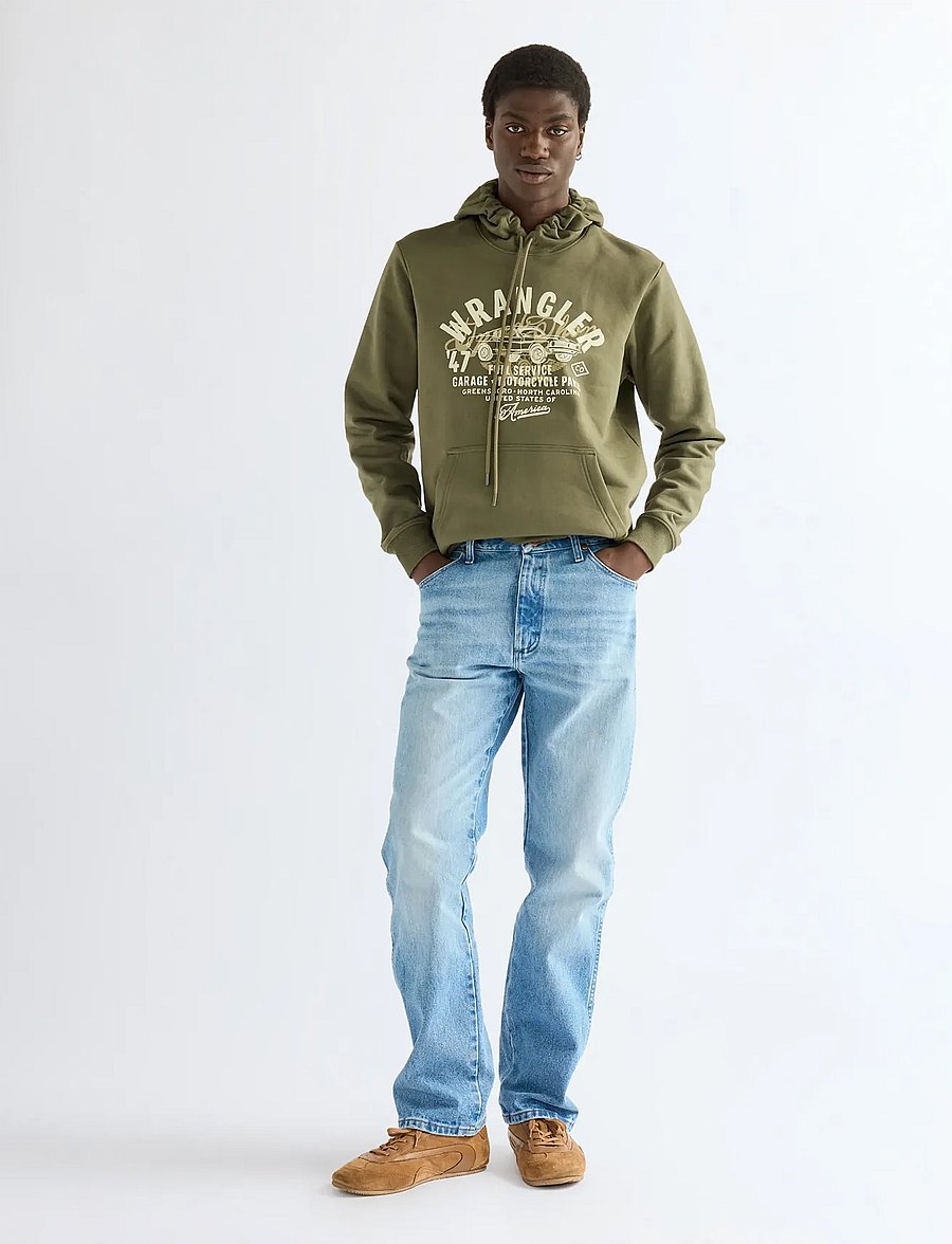 Wrangler - AMERICANA HOODIE - hættetrøjer - olive night - 3