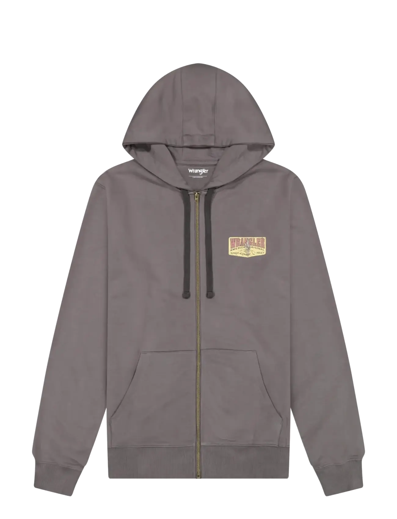 WRANGLER Graphic Zip Hoodie Grau - Lx00 - Herren