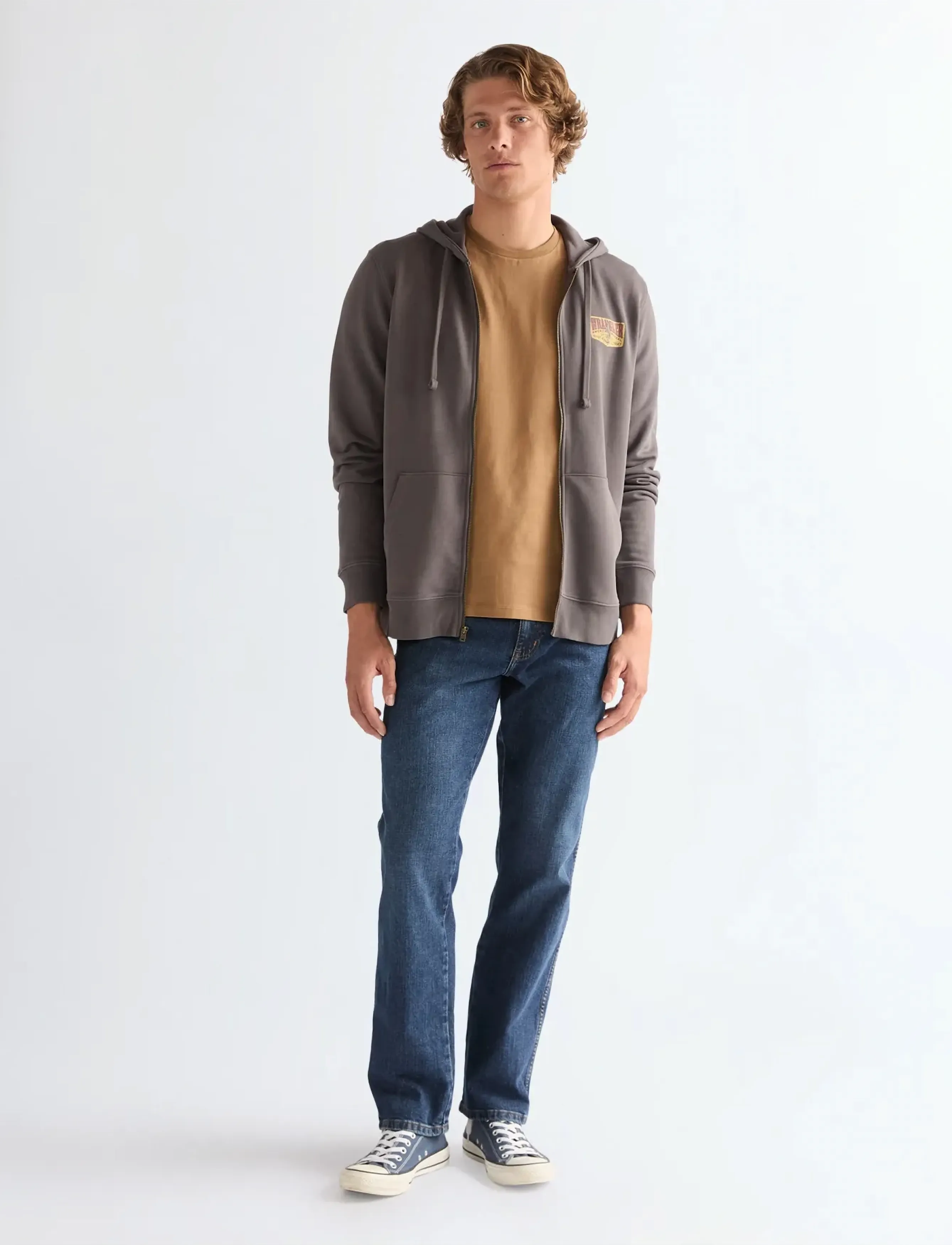 Wrangler - GRAPHIC ZIP HOODIE - truien en hoodies - magnet - 4