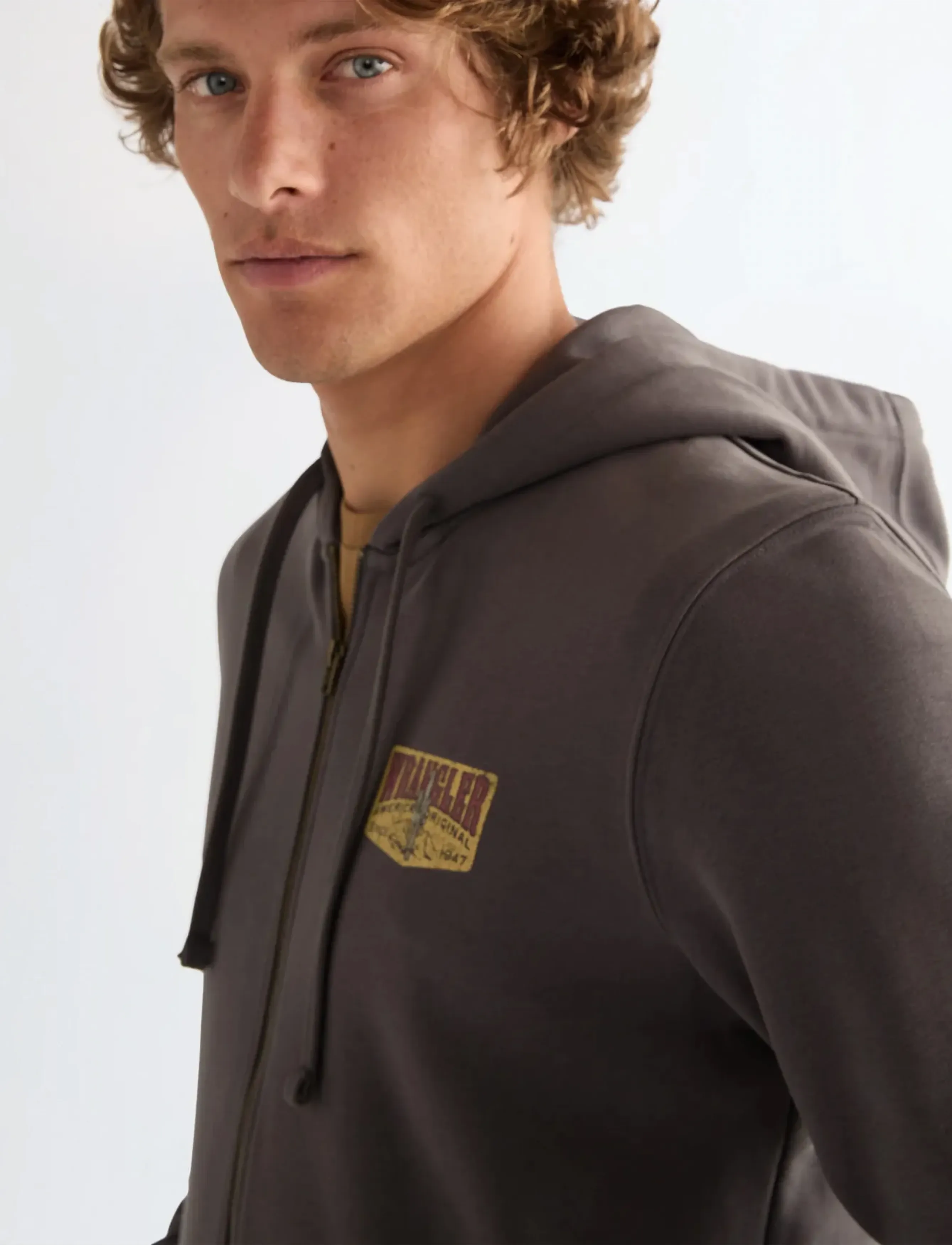 Wrangler - GRAPHIC ZIP HOODIE - truien en hoodies - magnet - 5