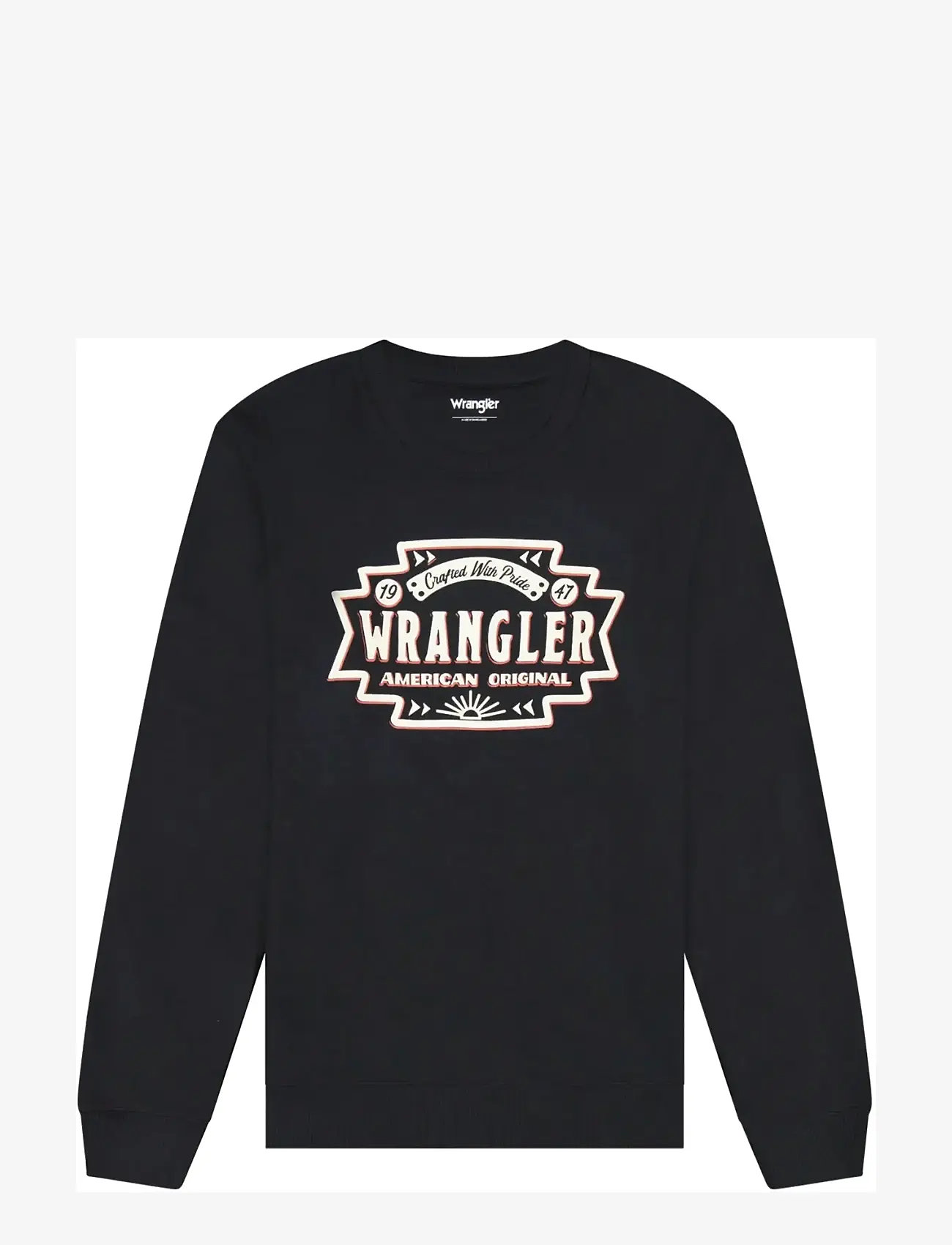 Wrangler - AMERICANA CREW - sweatshirts - black - 1