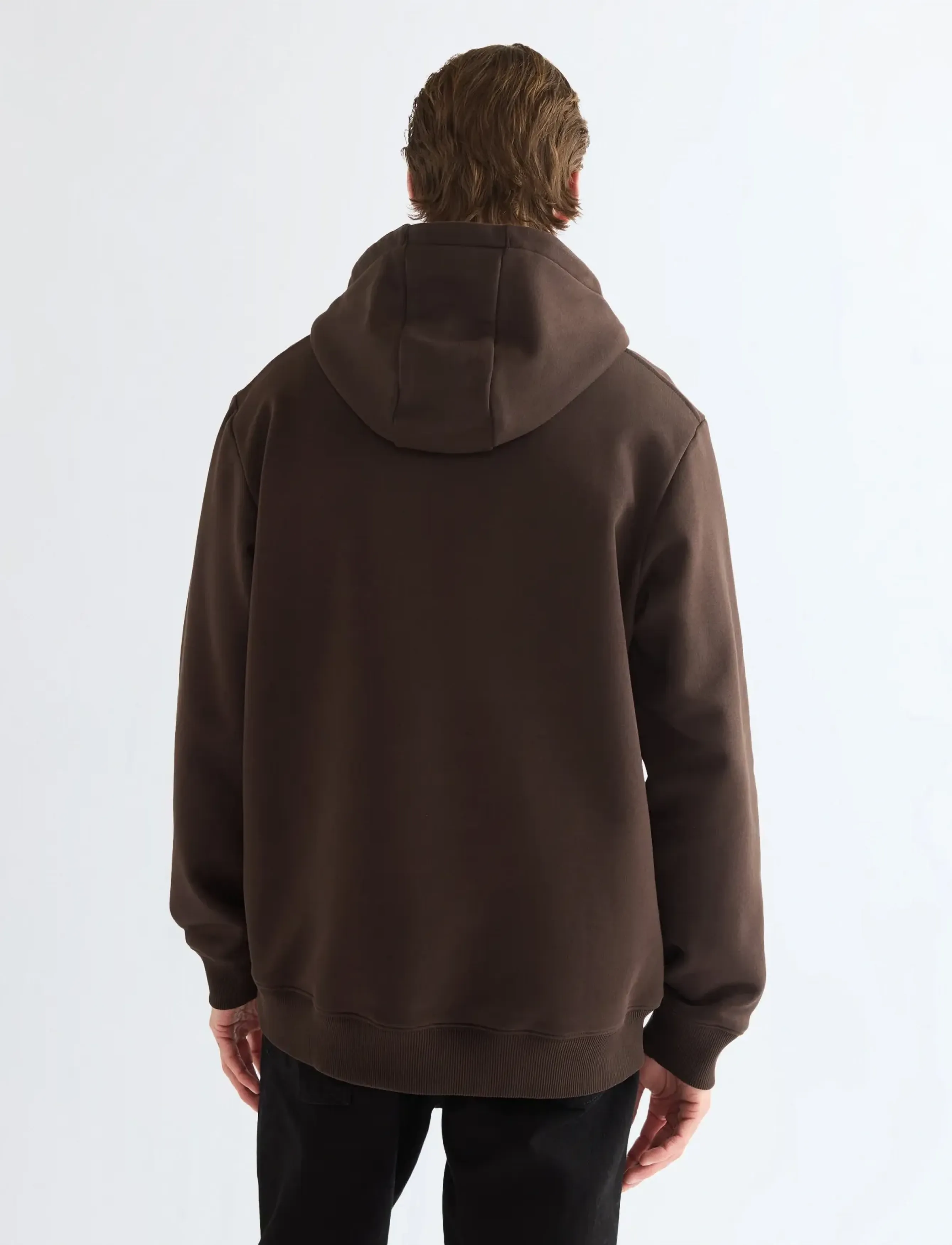 Wrangler - EMBROIDERY HOODIE - kapuutsiga pusad - chocolate torte - 4