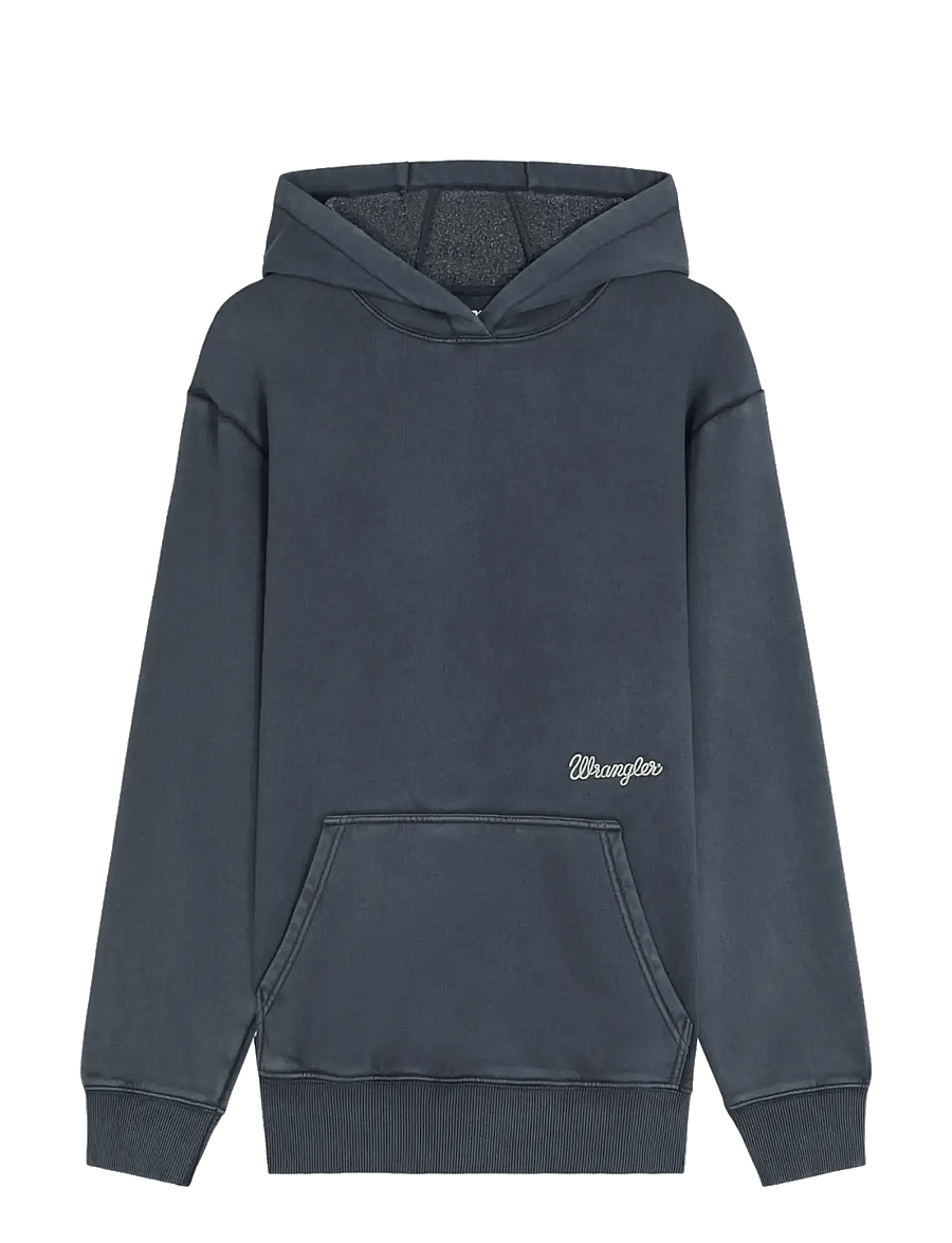 Wrangler - EMBROIDERY HOODIE - kapuutsiga pusad - dark sapphire - 1