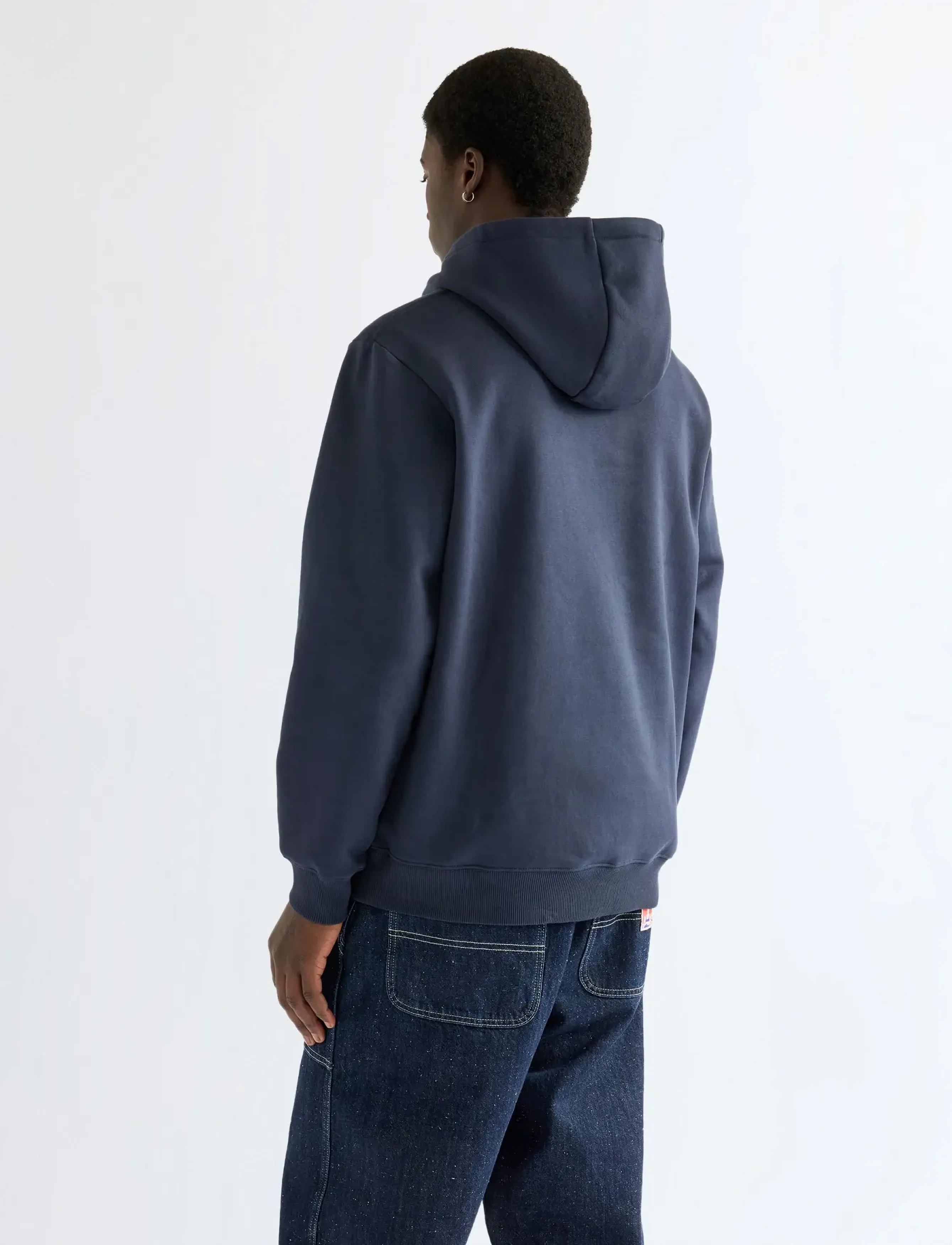 Wrangler - EMBROIDERY HOODIE - kapuutsiga pusad - dark sapphire - 3