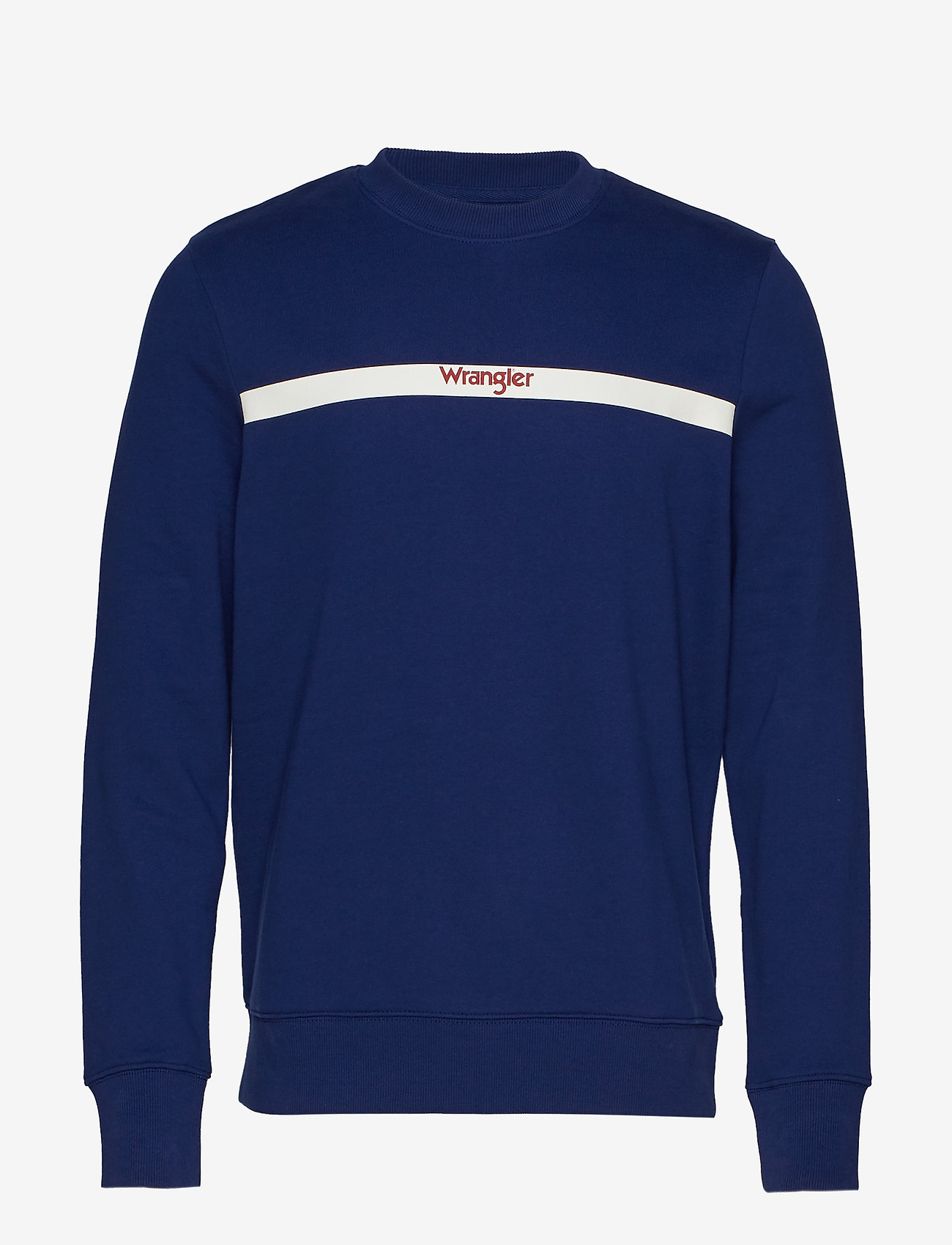 Wrangler - STRIPE LOGO SWEAT - blue depths - 0