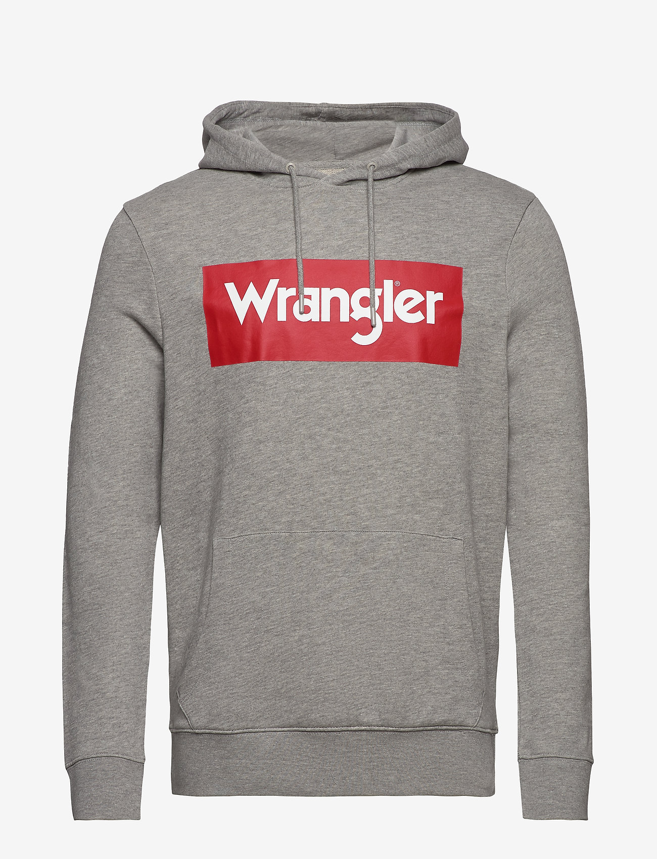 Wrangler - LOGO HOODIE - mid grey mel - 0