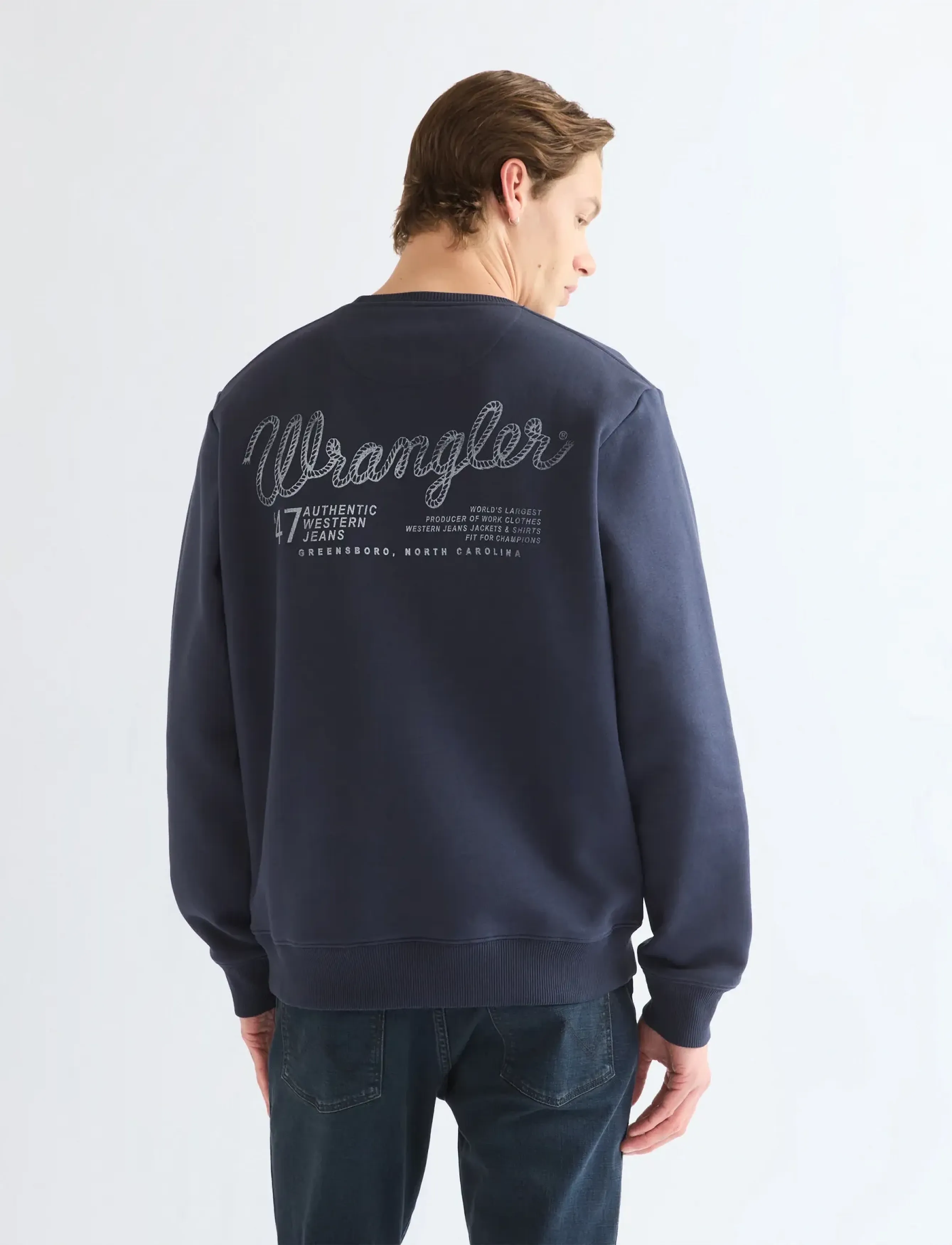 Wrangler - GRAPHIC CREW - dark sapphire - 3