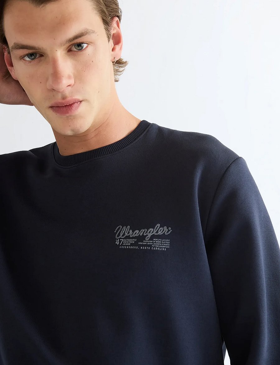 Wrangler - GRAPHIC CREW - dark sapphire - 5