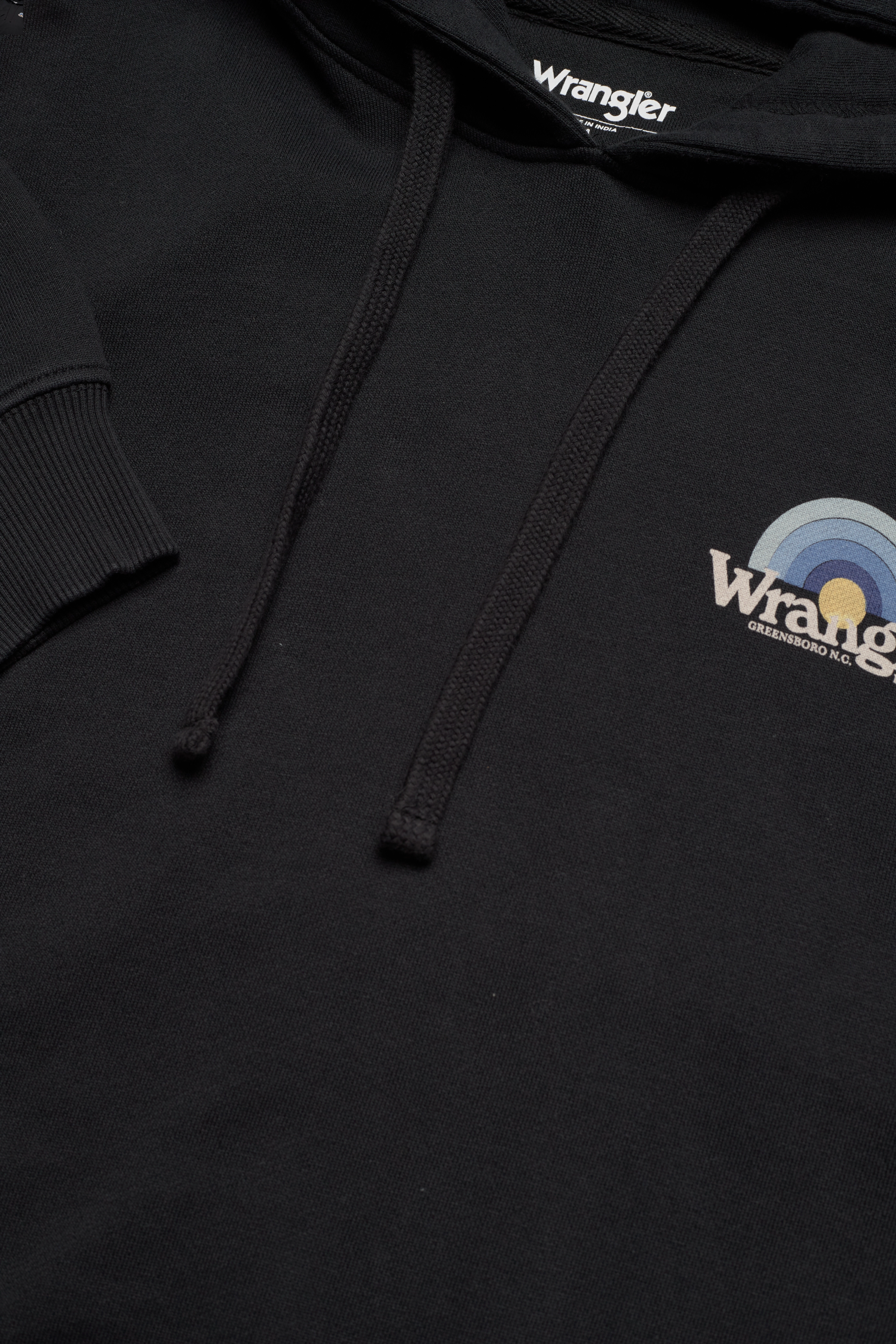Wrangler - VINTAGE GRAPHIC HOOD - faded black - 4