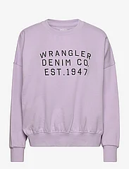 Wrangler - CREW SWEAT - kapuutsiga dressipluusid - pastel violet - 0