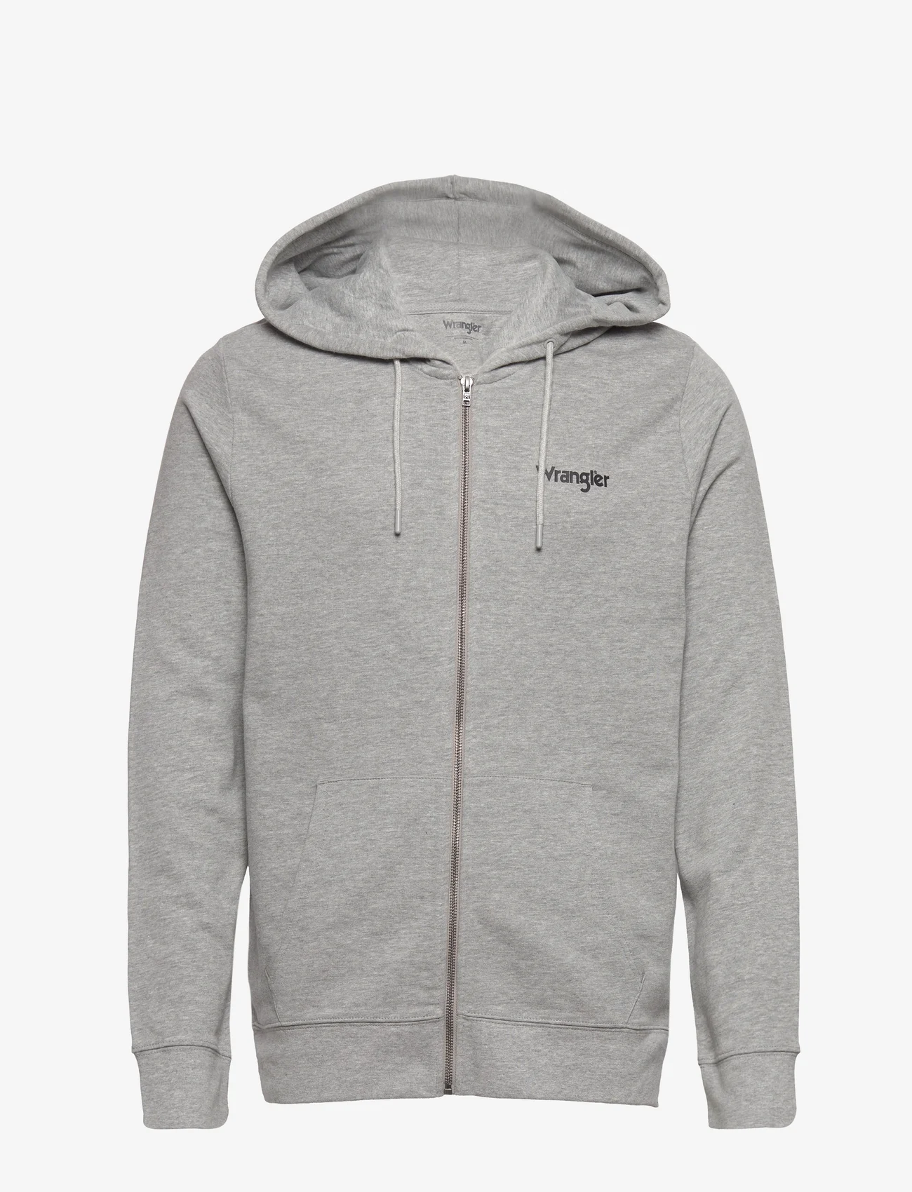 Wrangler Zip Thru Hoodie (Mid Grey Melee), ( €) | Large selection of  outlet-styles 