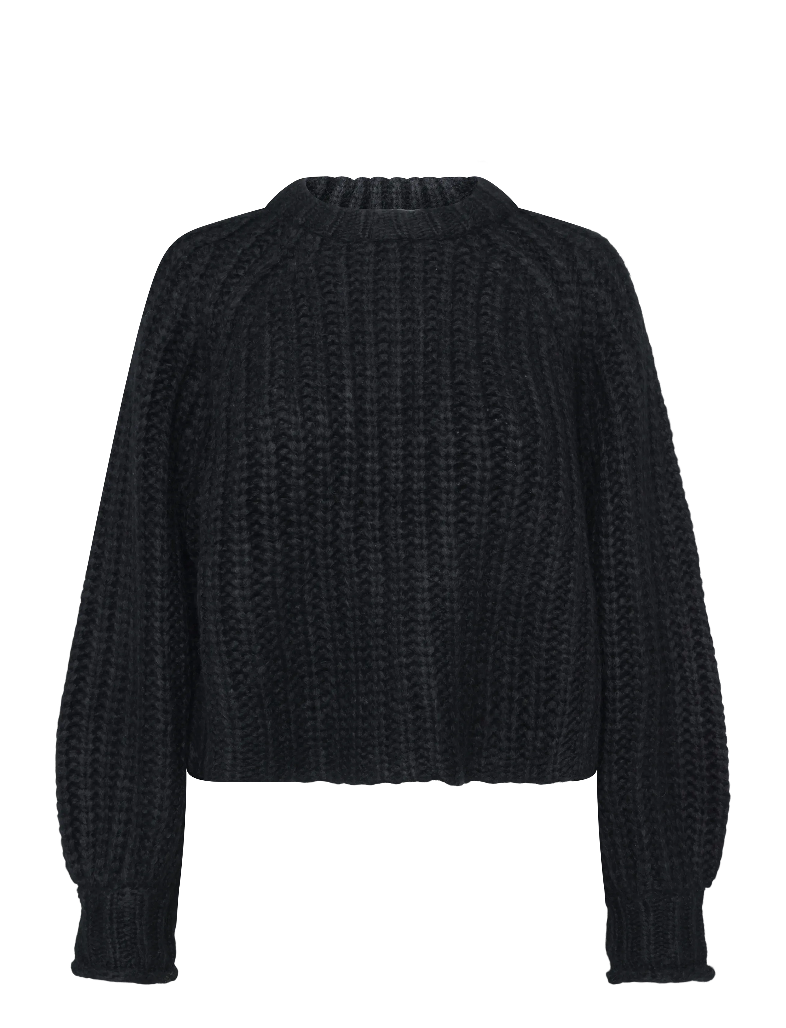 Wrangler BALLOON SLEEVE SWEATER - Wrangler - BLACK / black