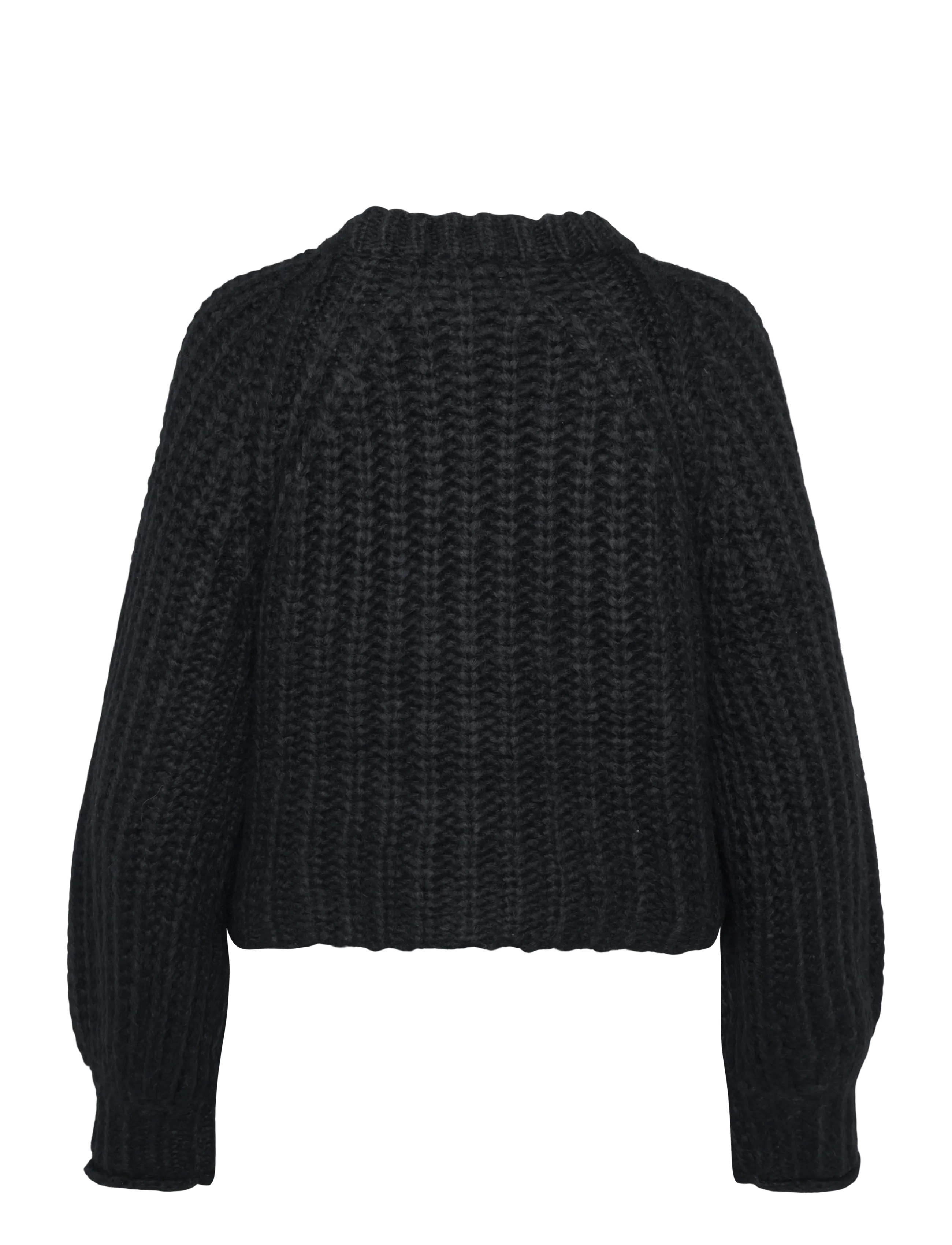 Wrangler - BALLOON SLEEVE SWEATER - sügisesed riided - black - 2