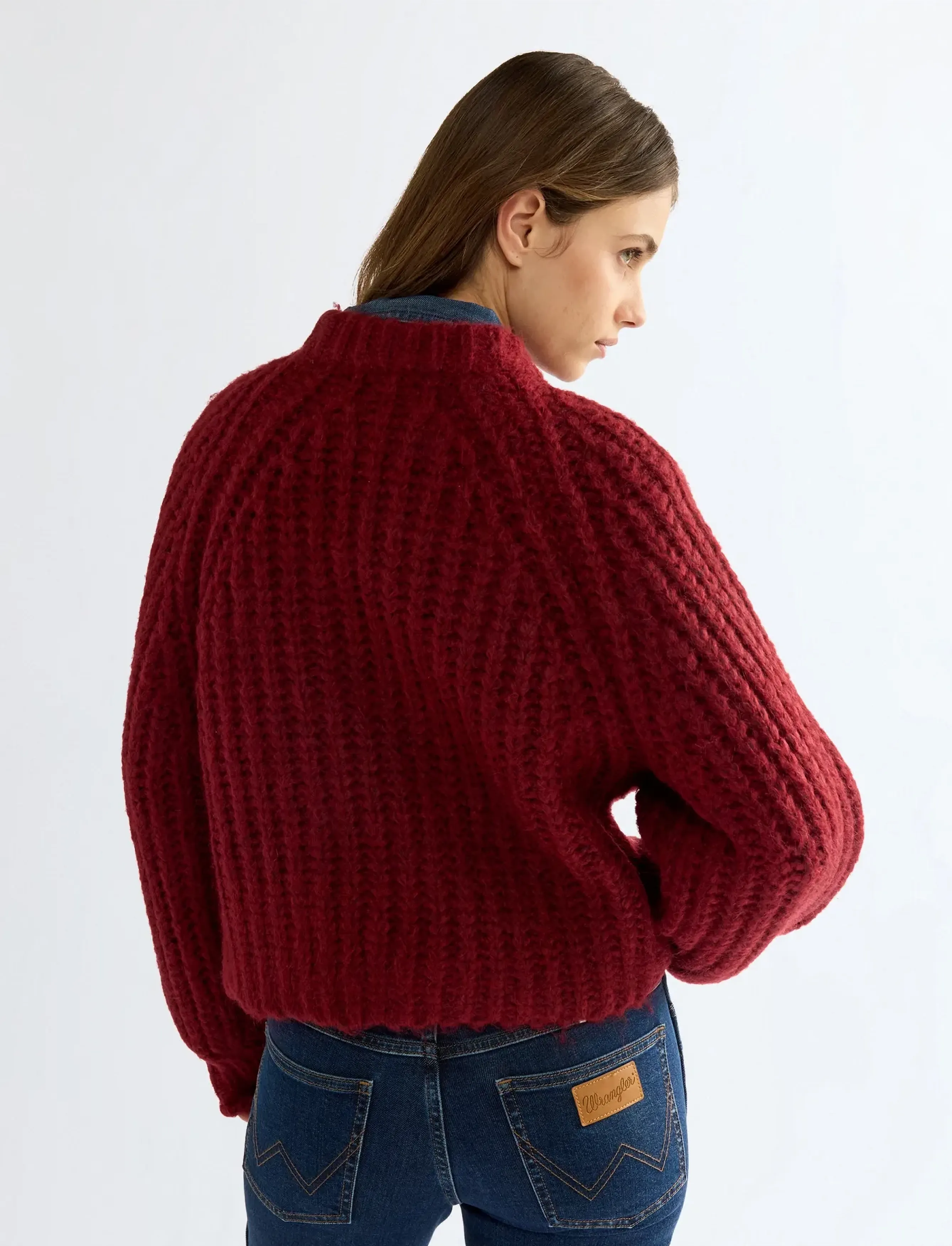 Wrangler - BALLOON SLEEVE SWEATER - dahlia - 4