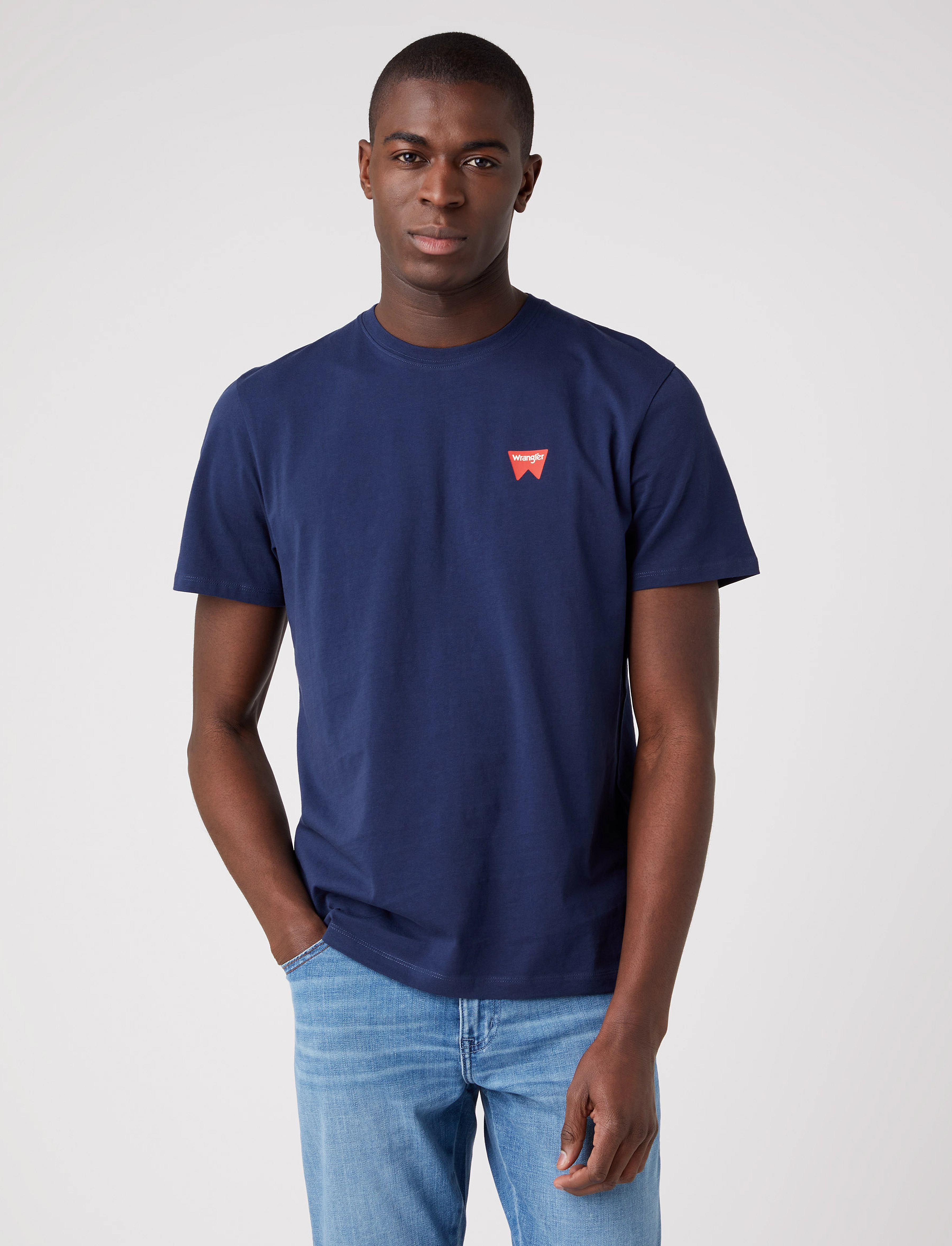 Wrangler - SIGN OFF TEE - navy - 2