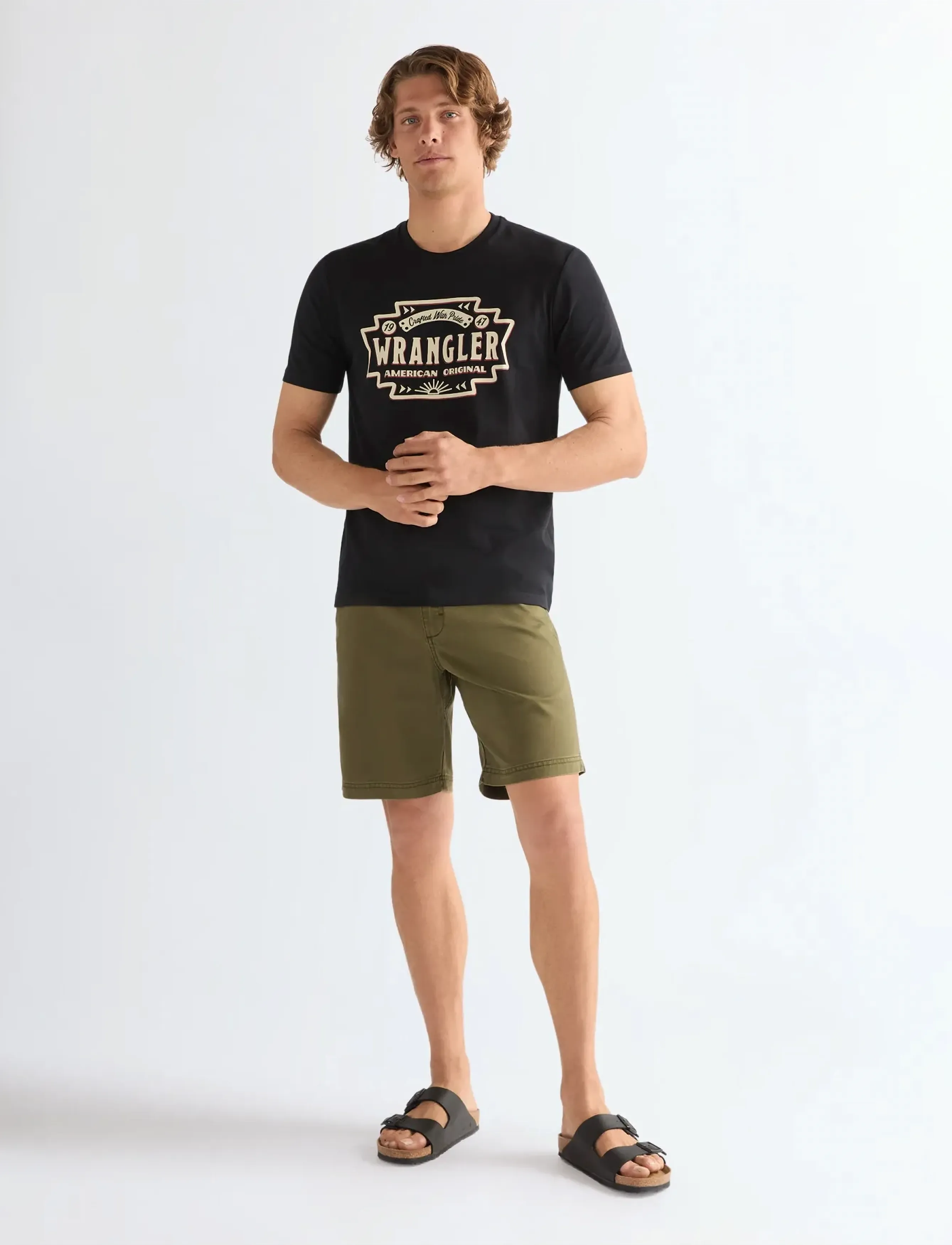 Wrangler - AMERICANA TEE - laveste priser - black - 4